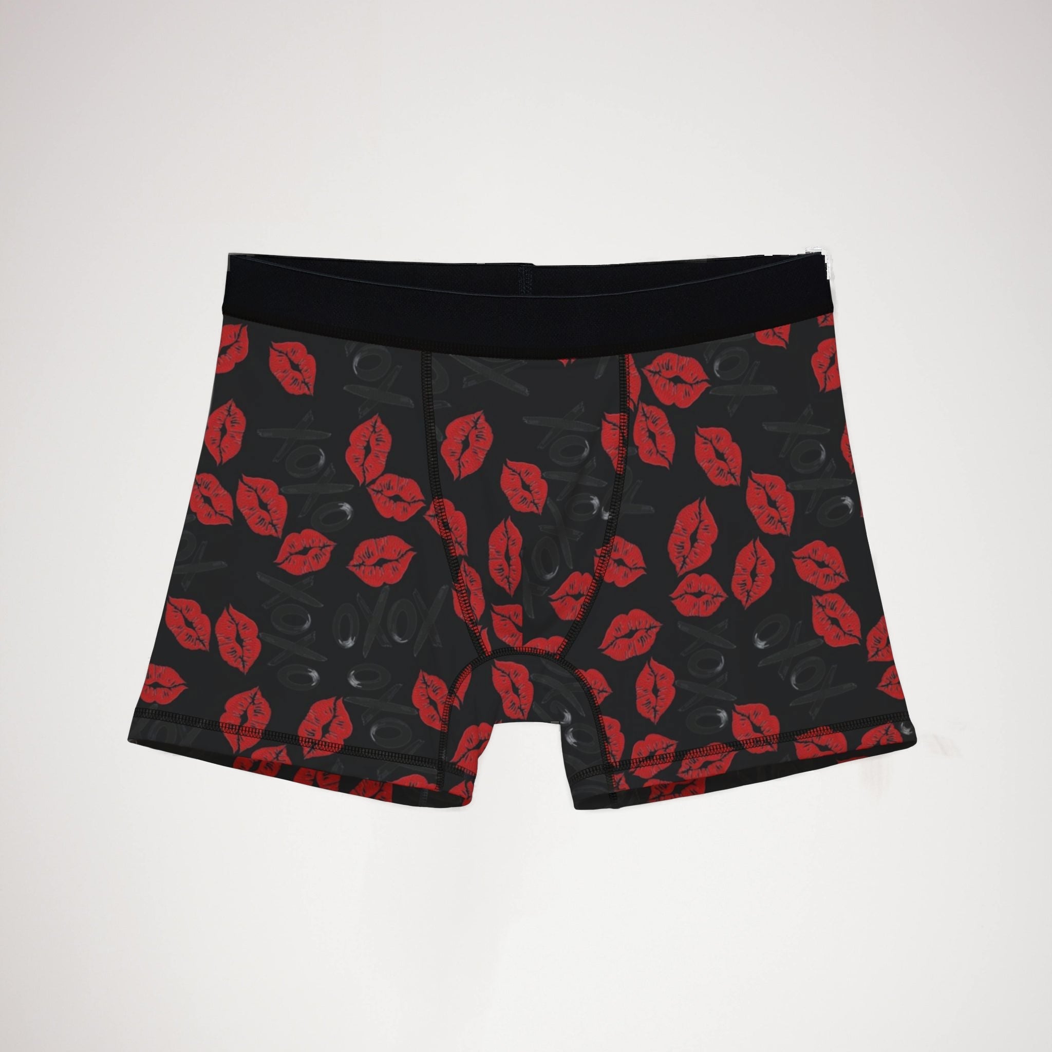 Men's boxers xoxo kiss valentine black