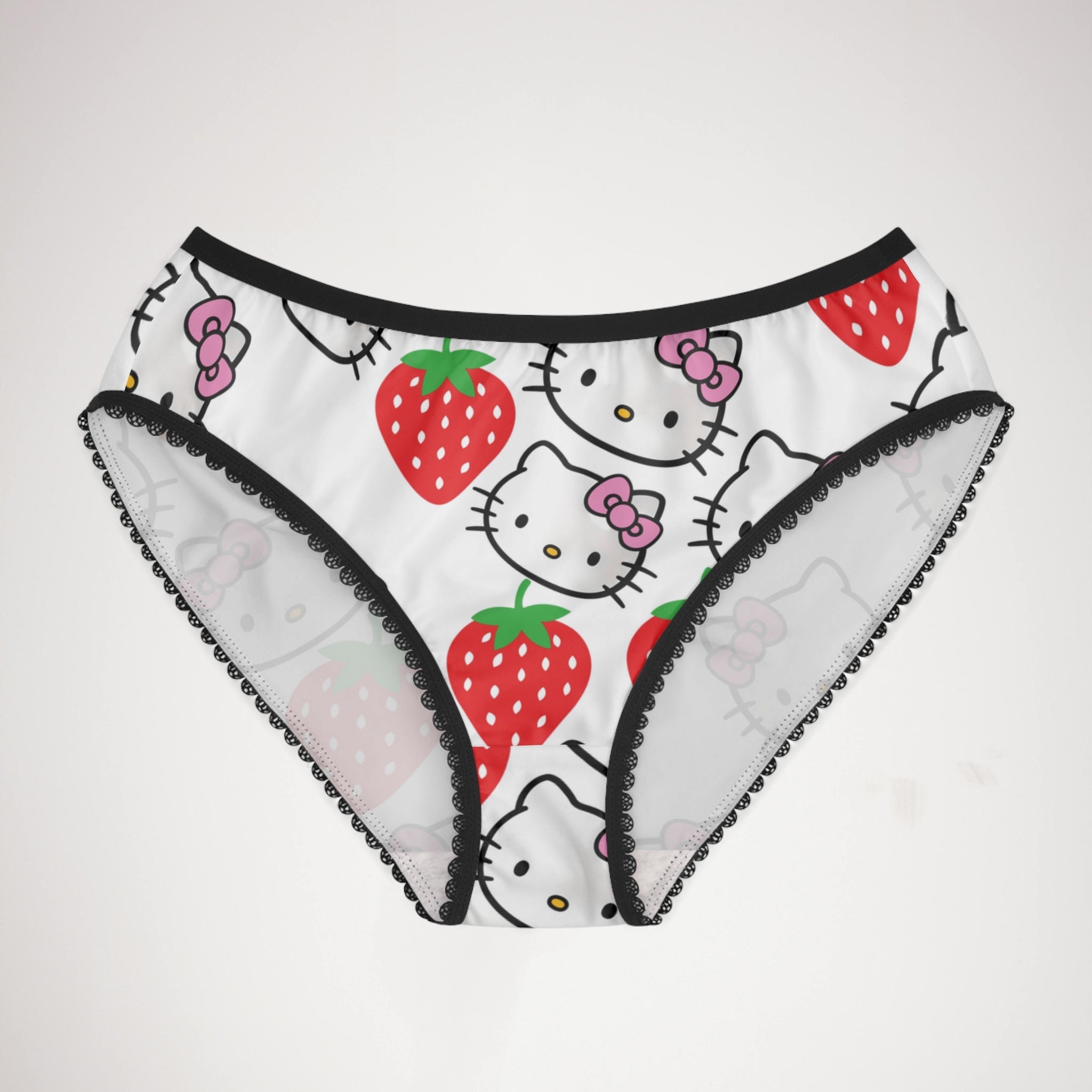 Women's briefs kitty strawberry white