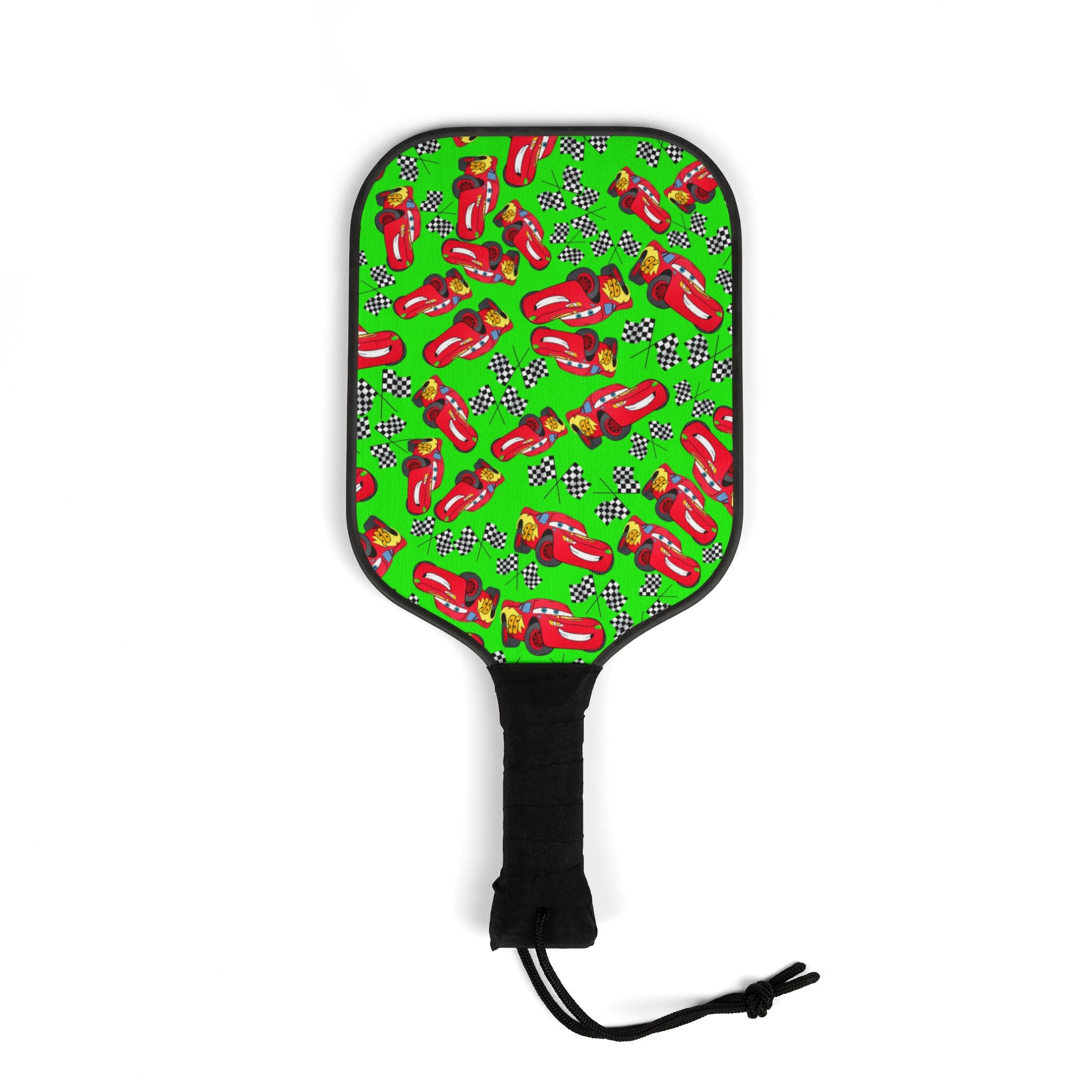 Pickleball kit (2 paddles + 2 balls + transparent bag) mcqueen flag green