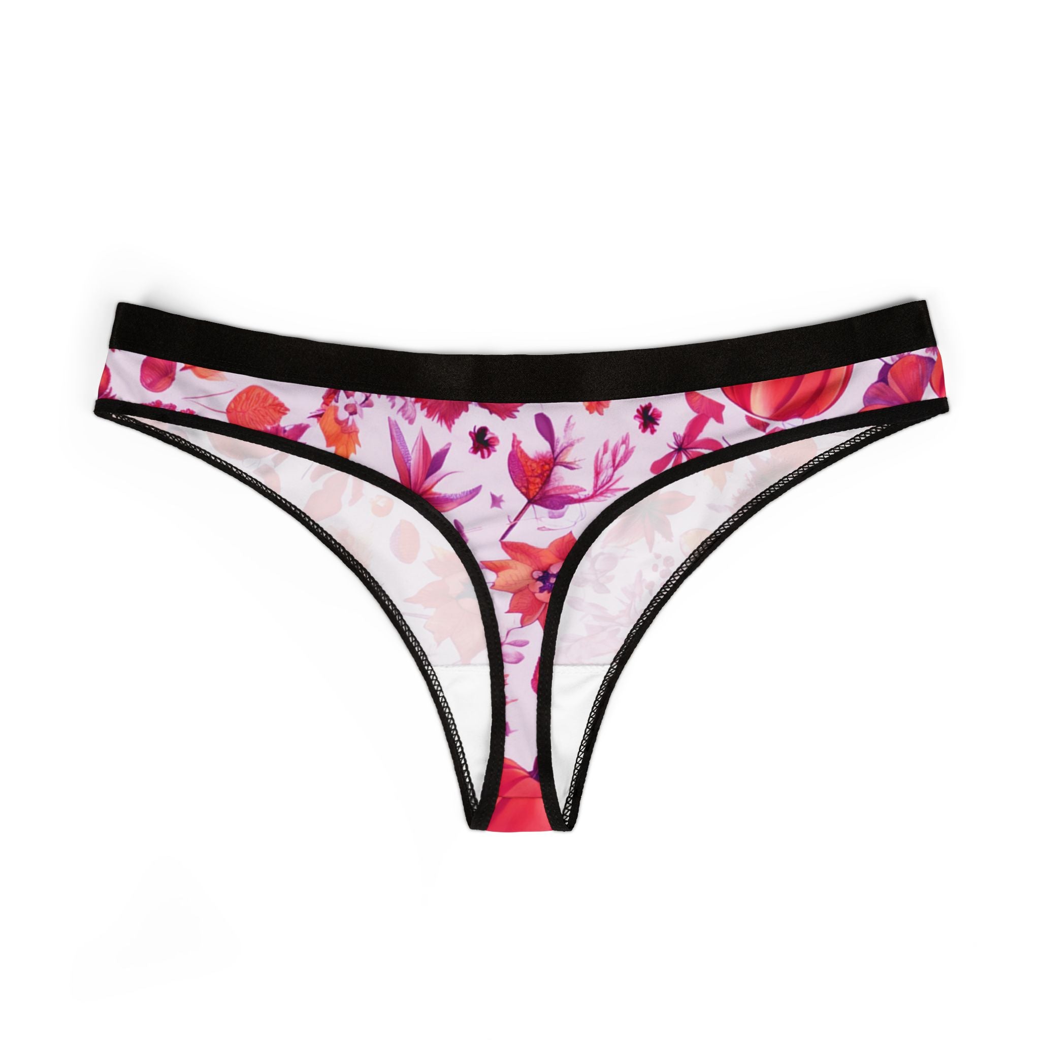 Women's thongs autumn leaves