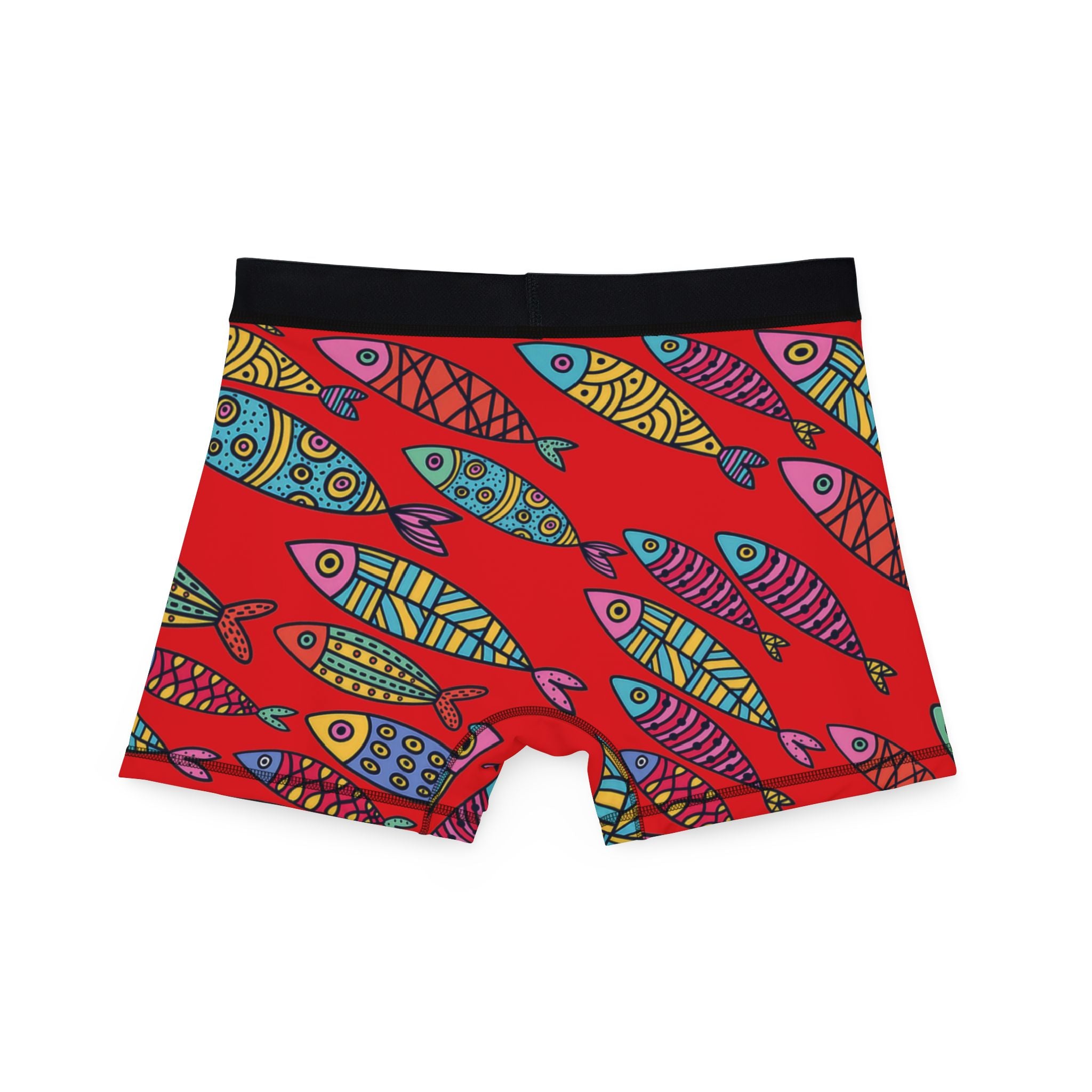 Men's boxers cute fishes red