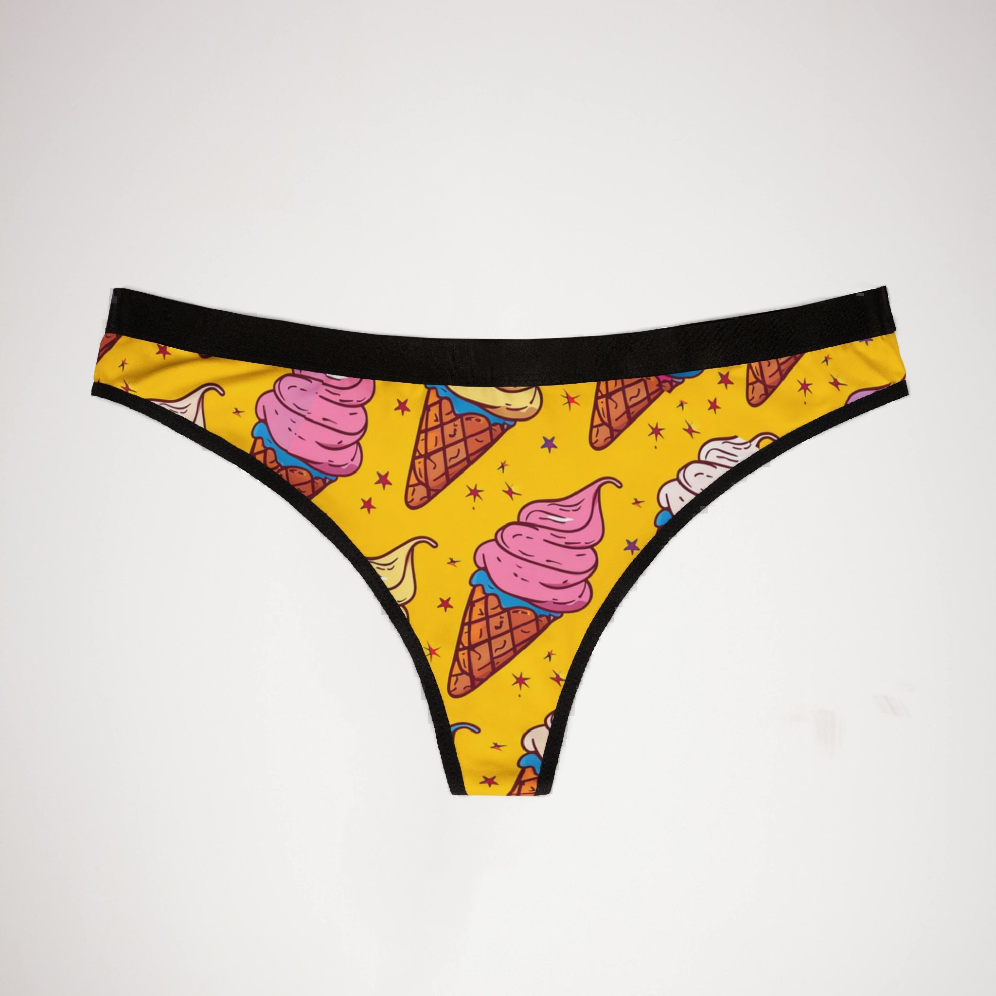 Women's thongs minimal ice cream