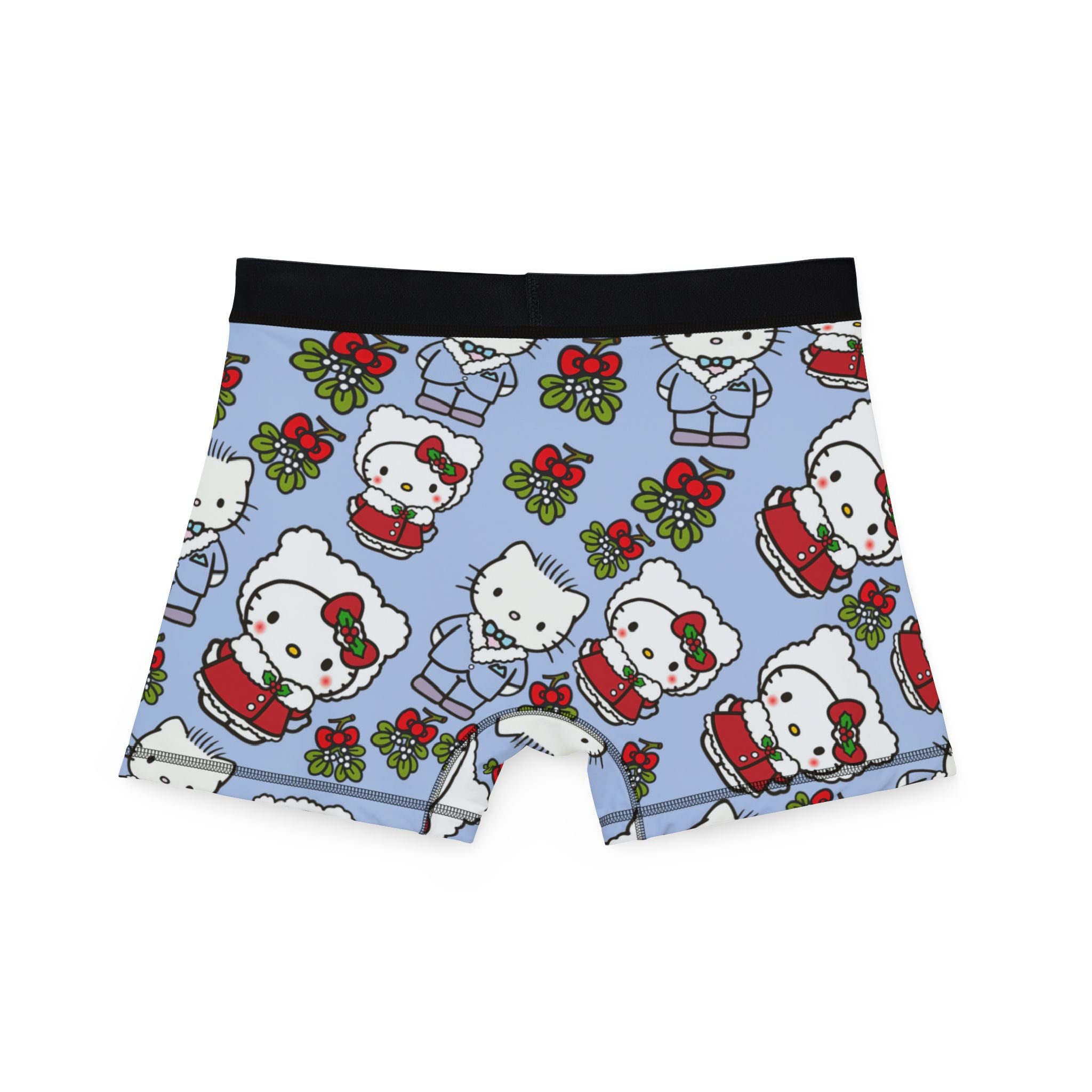 Men's boxers kitty wedding valentine cyan