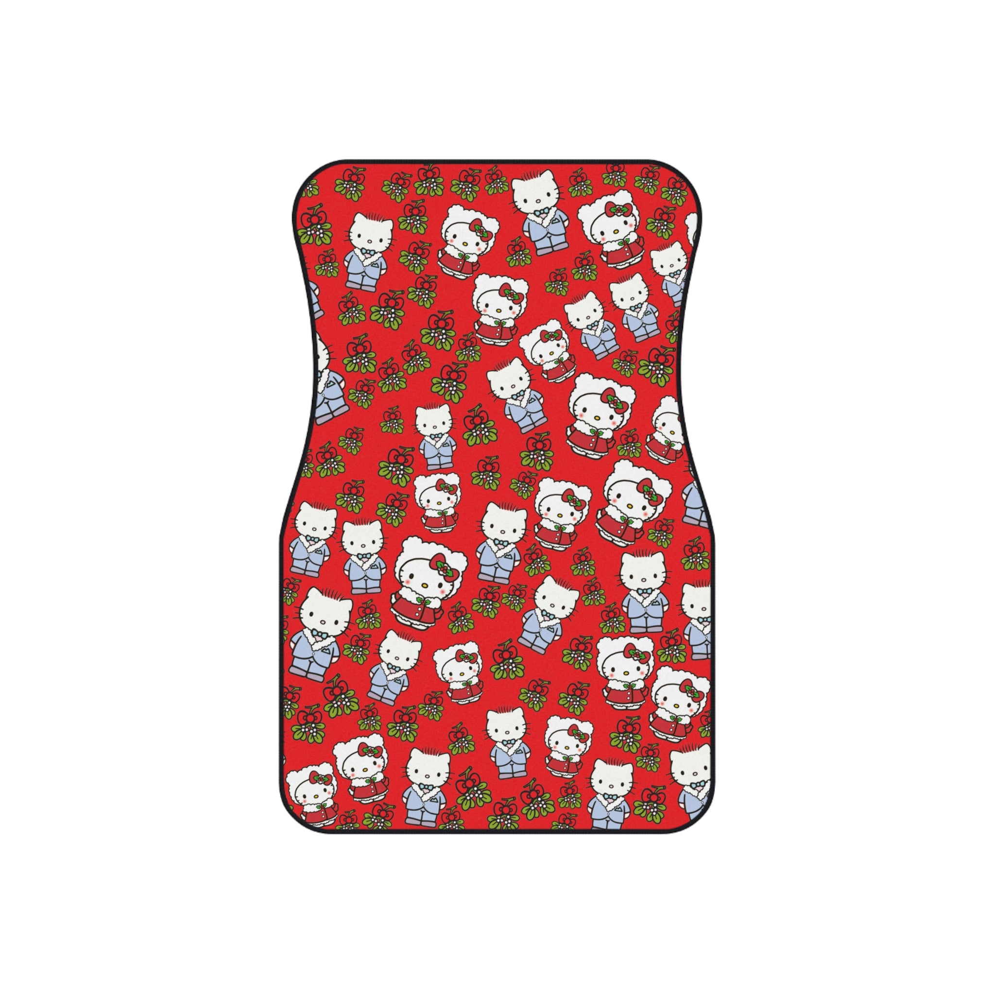 Car mats (set of 4) kitty wedding valentine red