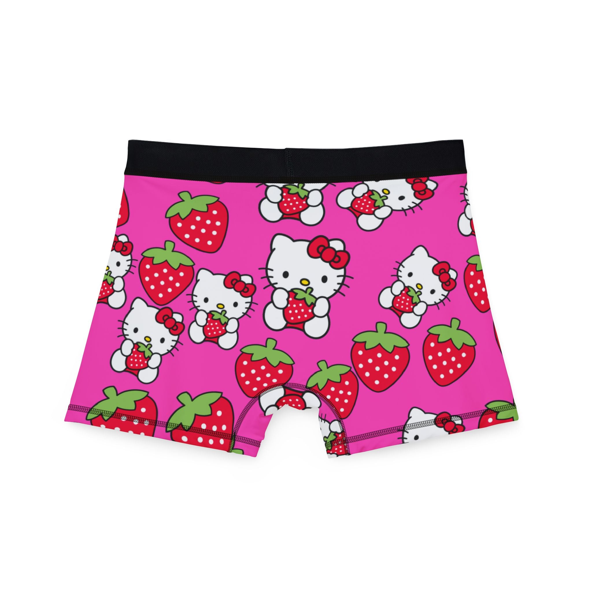 Men's boxers kitty strawberry valentine love pink