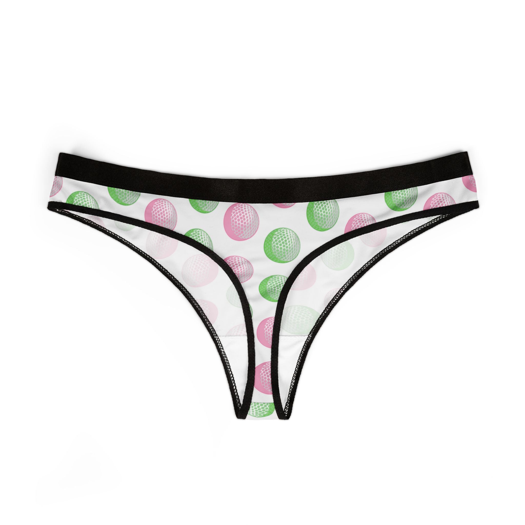 Women's thongs pink golf