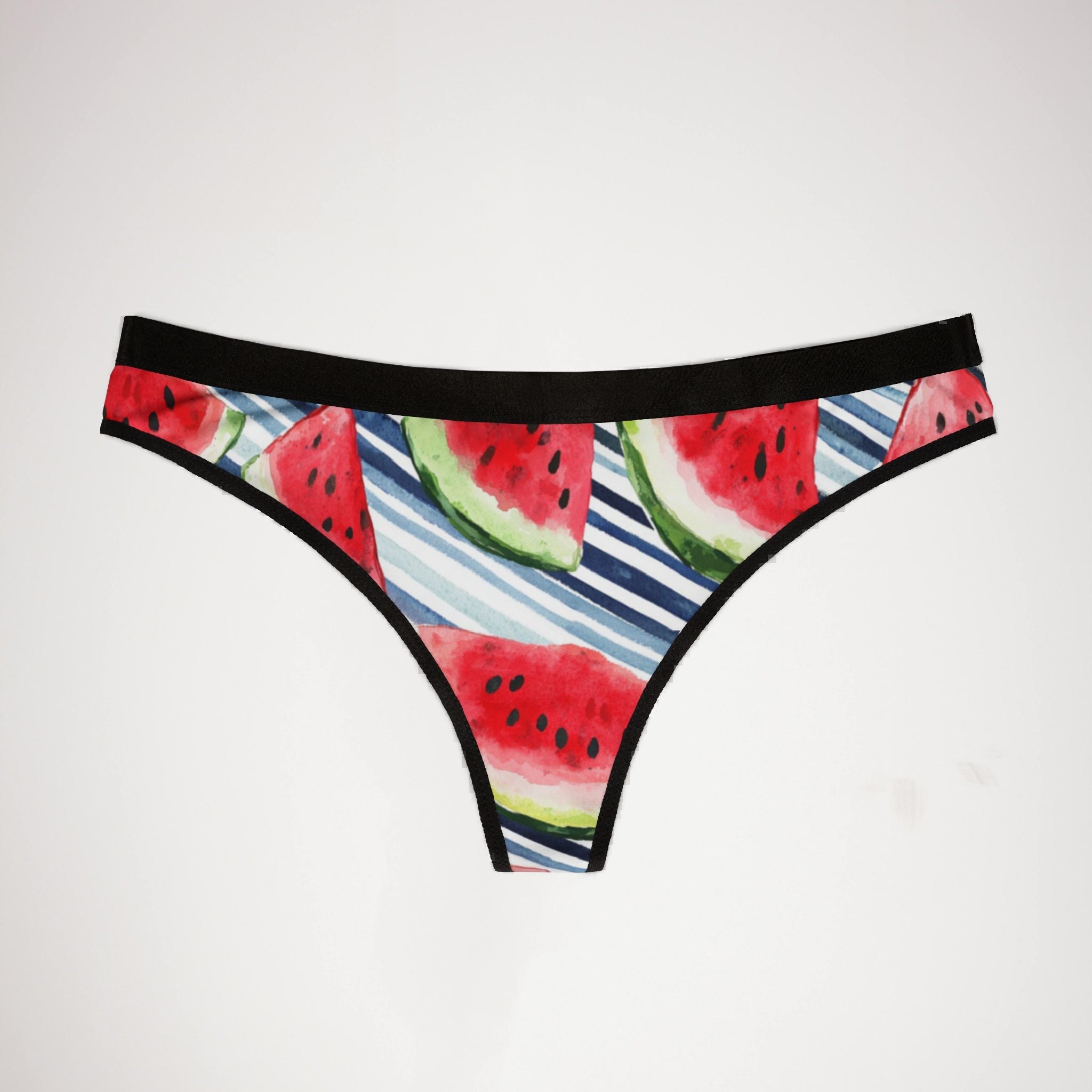 Women's thongs fruit with striped