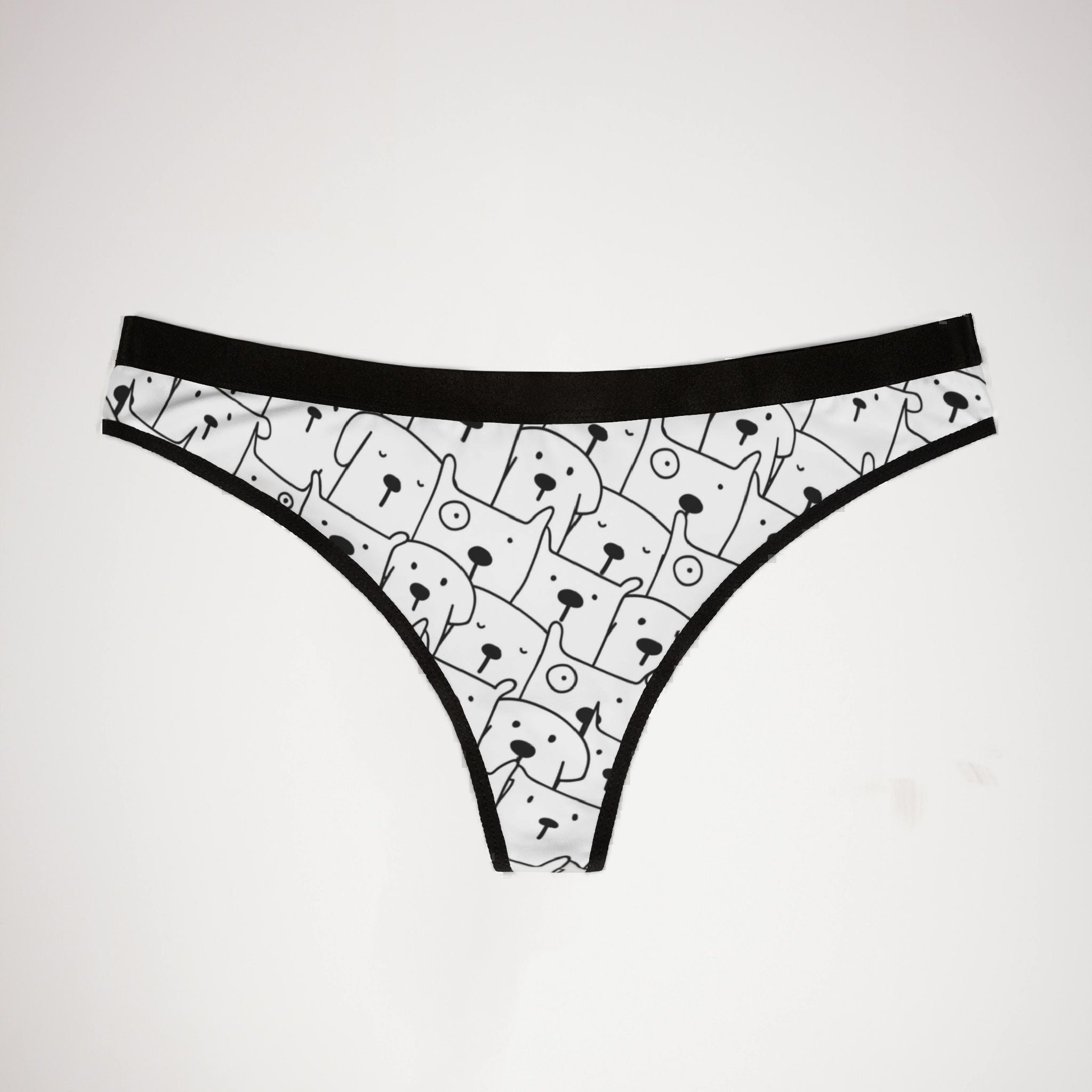 Women's thongs cute dog