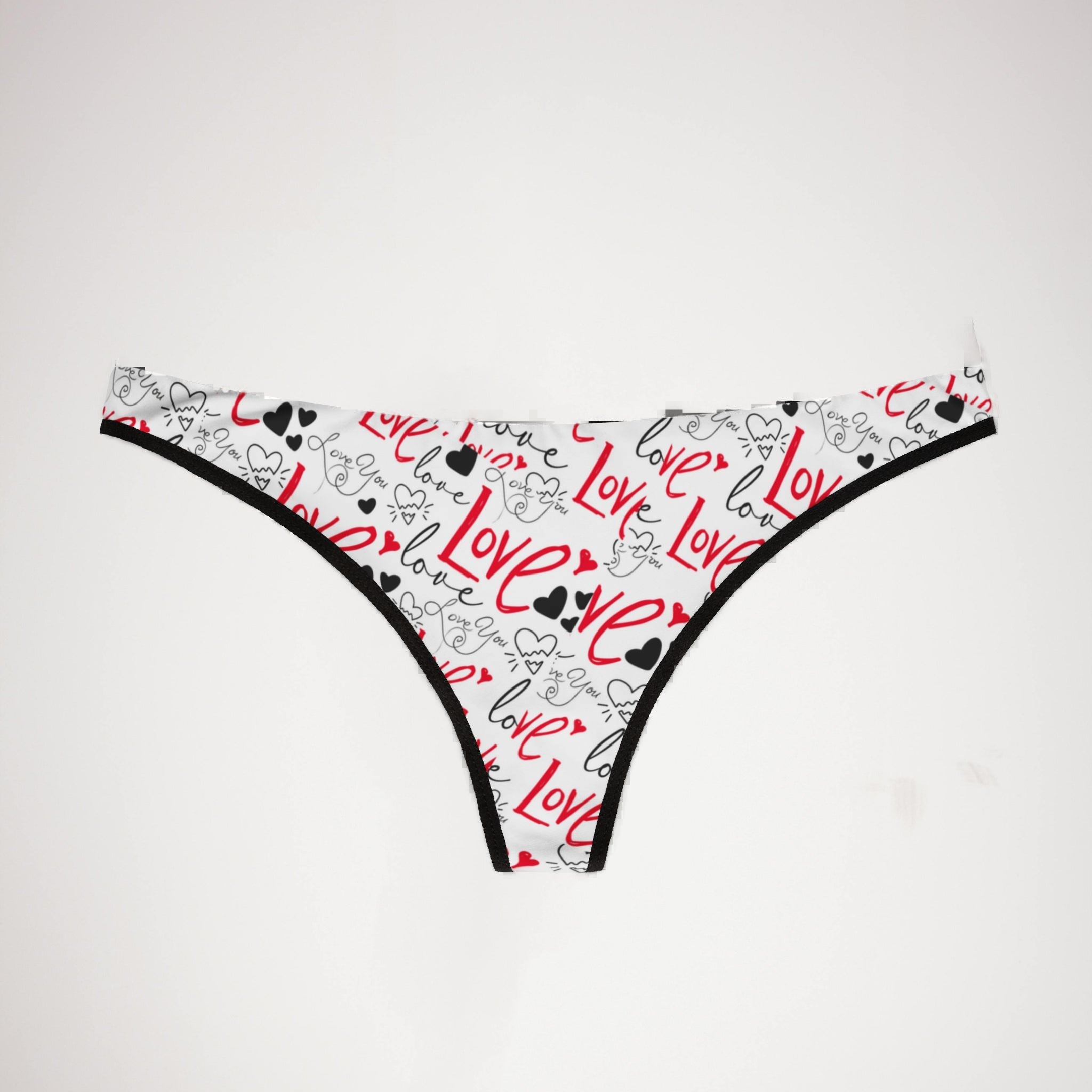 Women's thongs about valentines