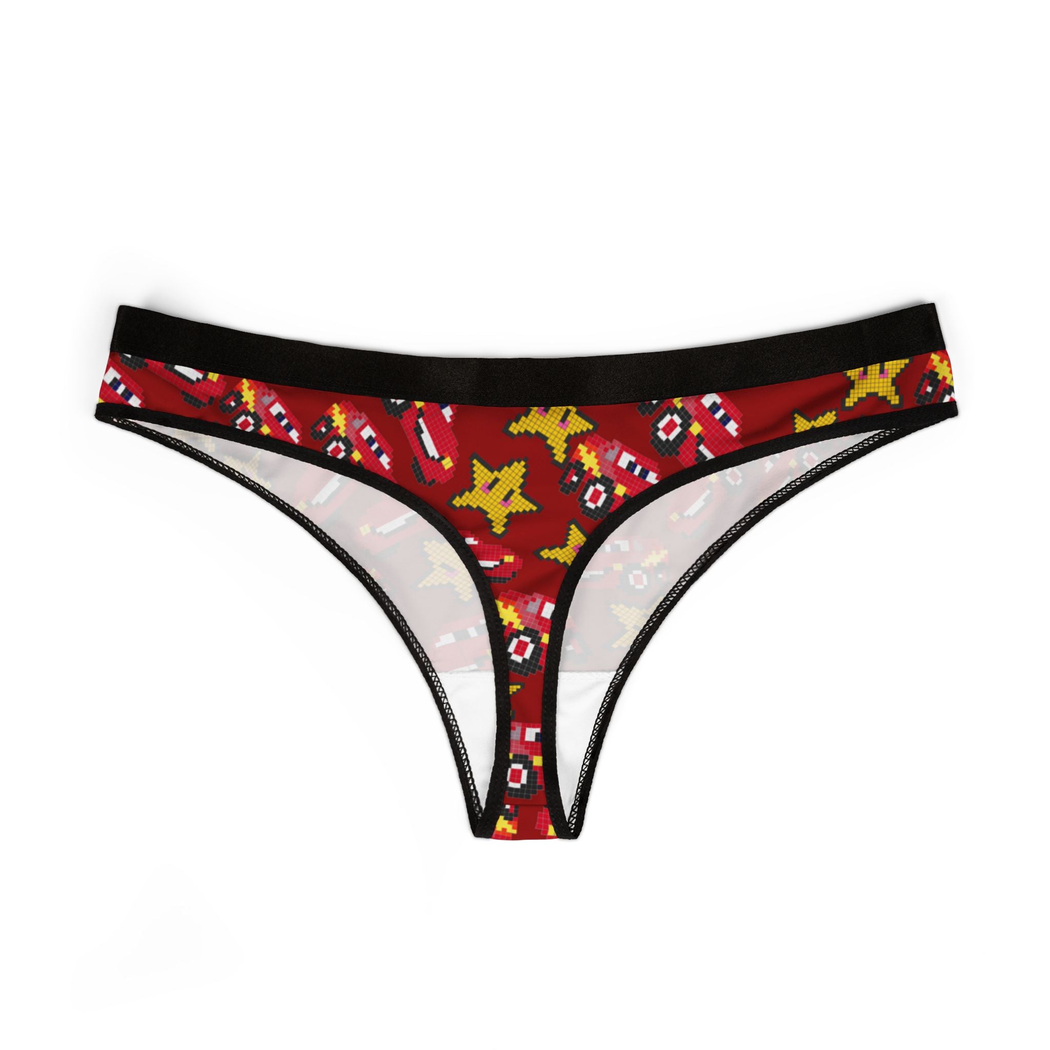 Women's thongs mcqueen stars red