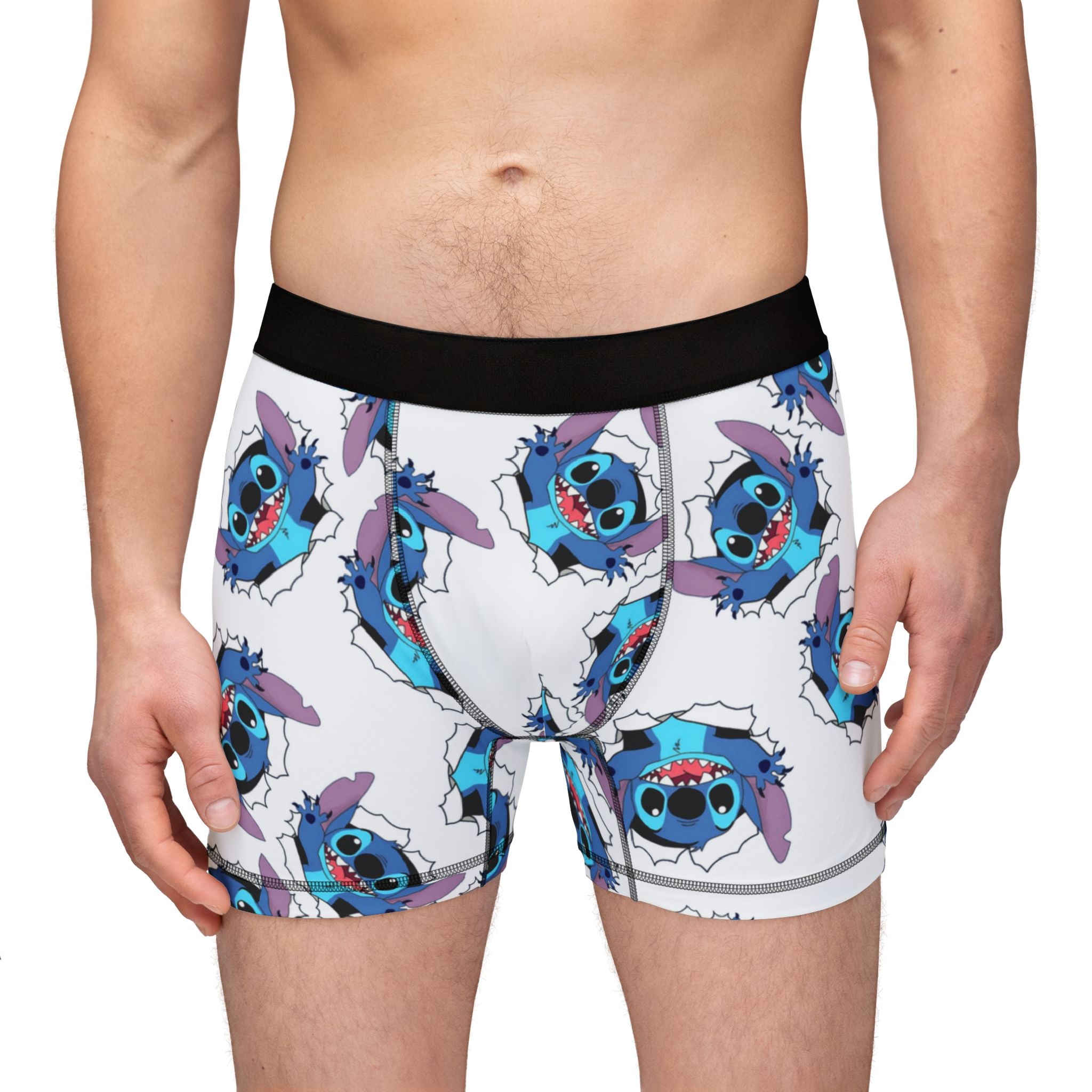 Men's boxers stitch white