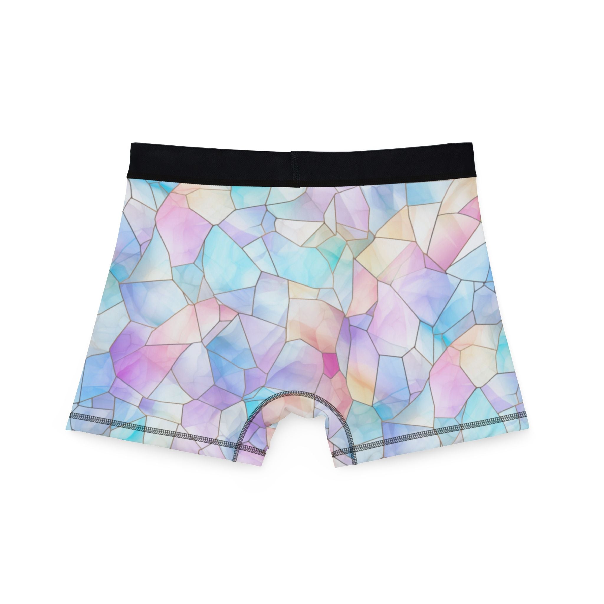 Men's boxers pastel stained glass