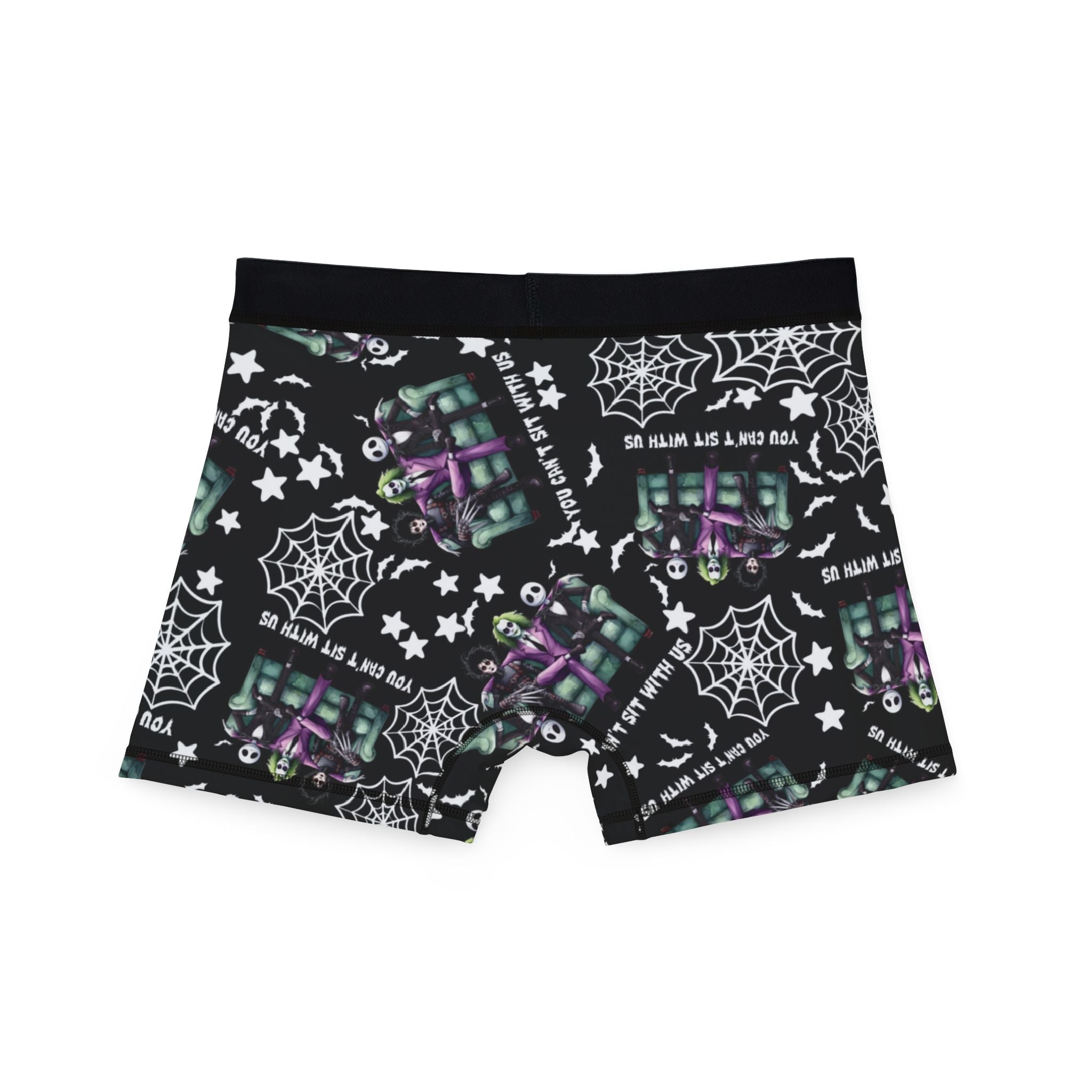 Men's boxers you can't sit with us halloween black