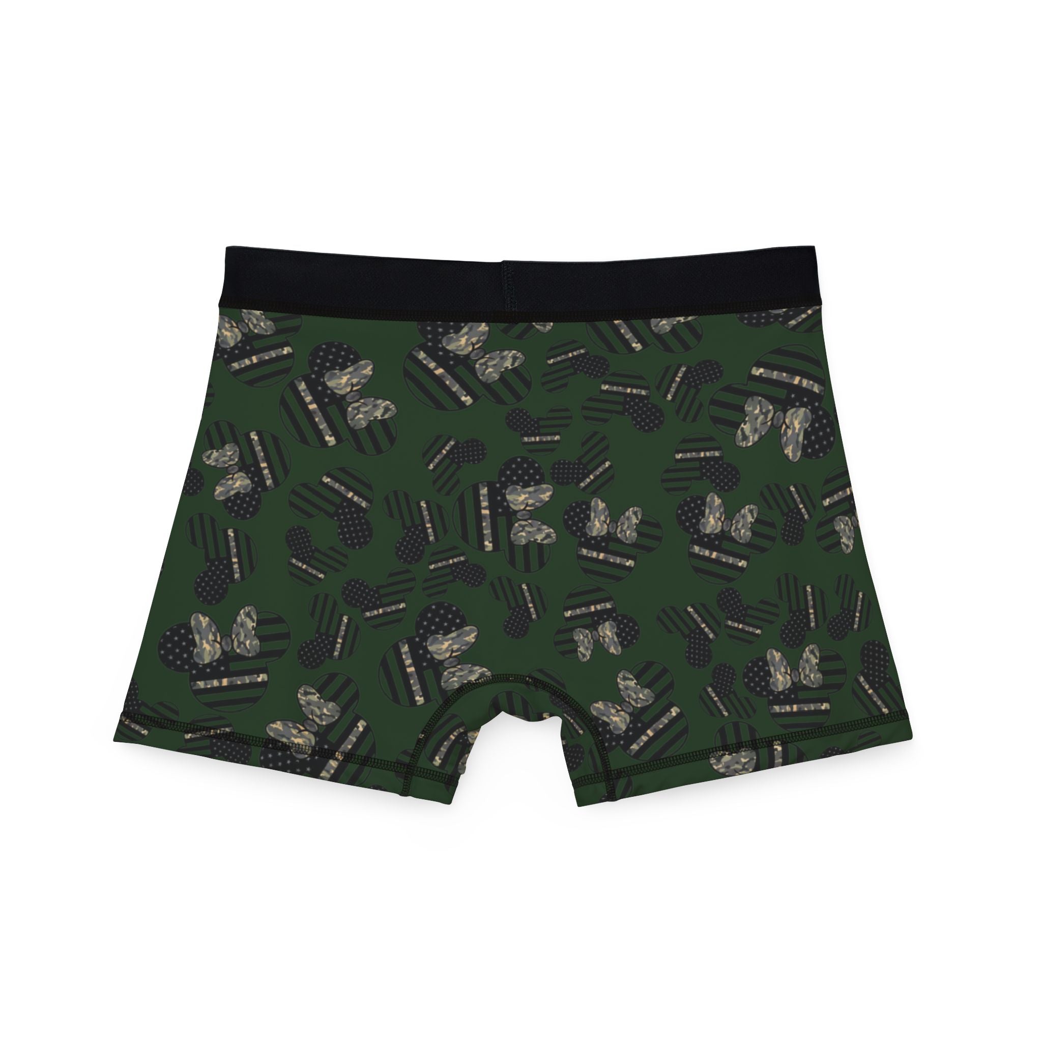 Men's boxers veterans day mickey minnie green