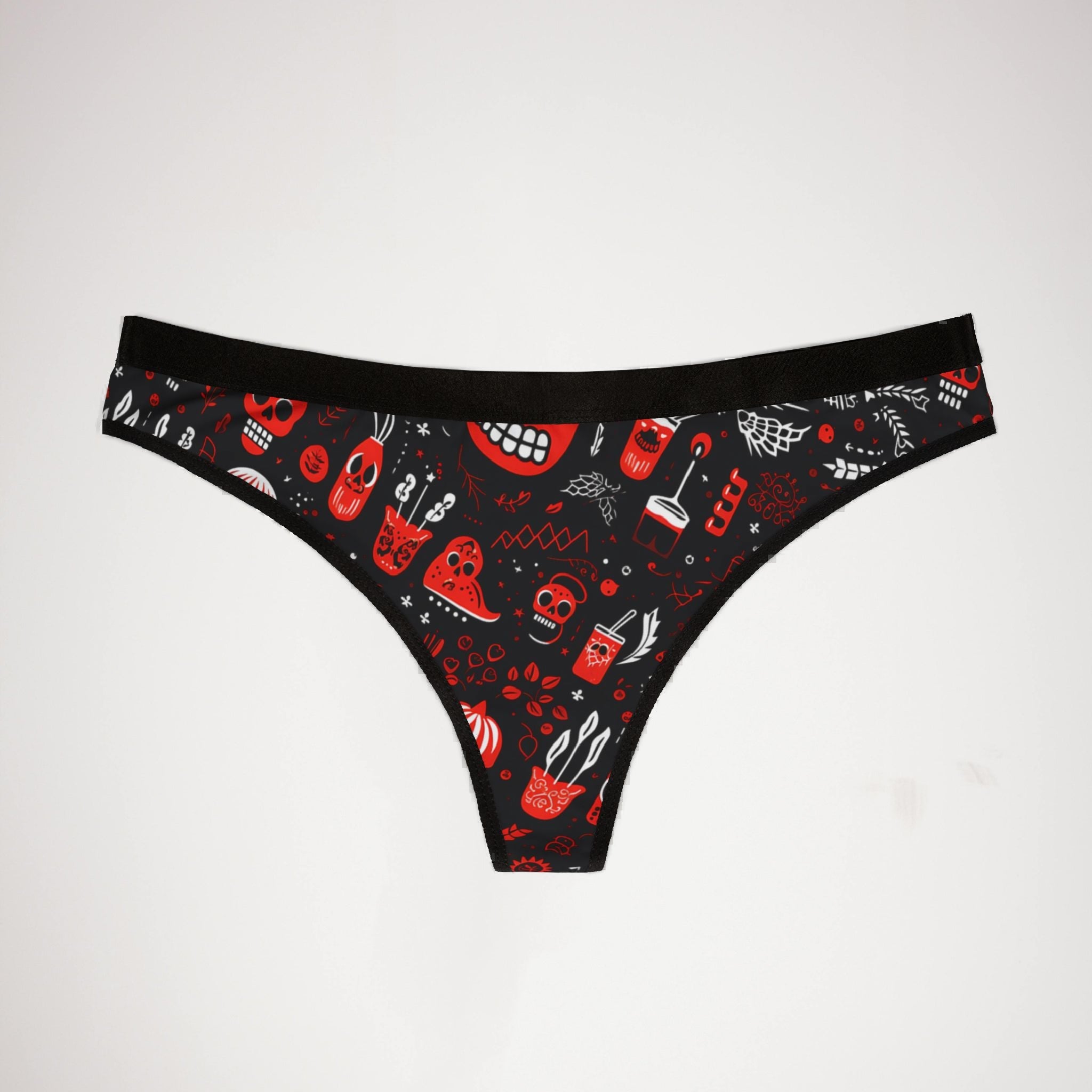 Women's thongs halloween crazy