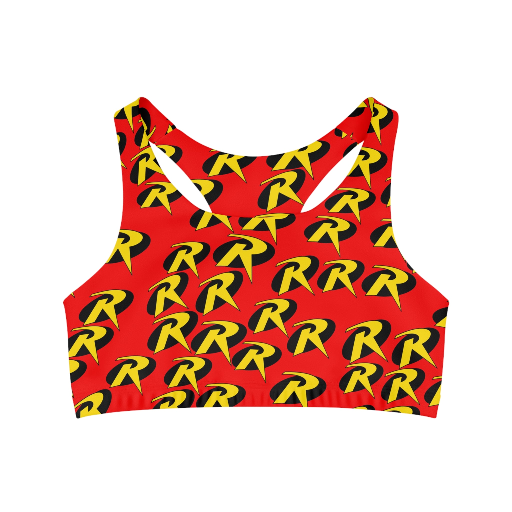 Sports bra robin symbol red