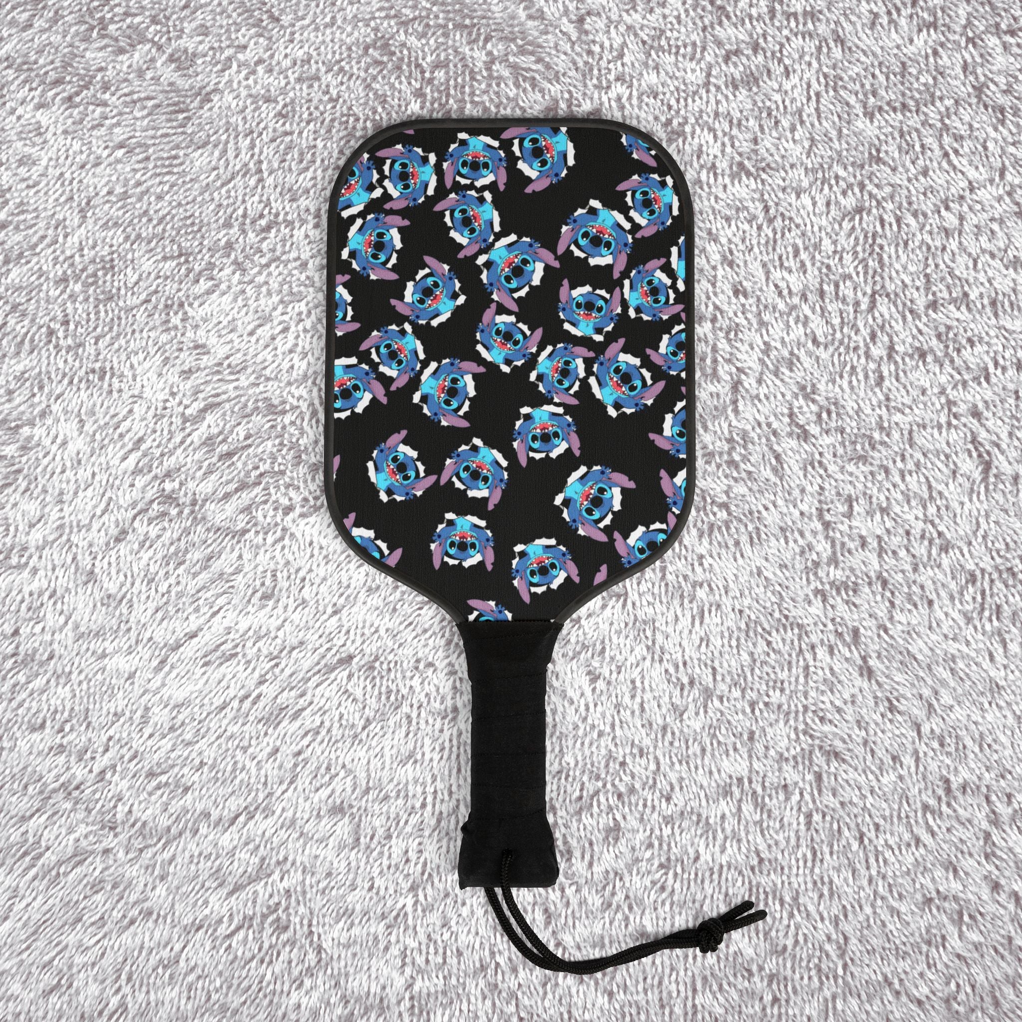 Pickleball kit (2 paddles + 2 balls + transparent bag) stitch black