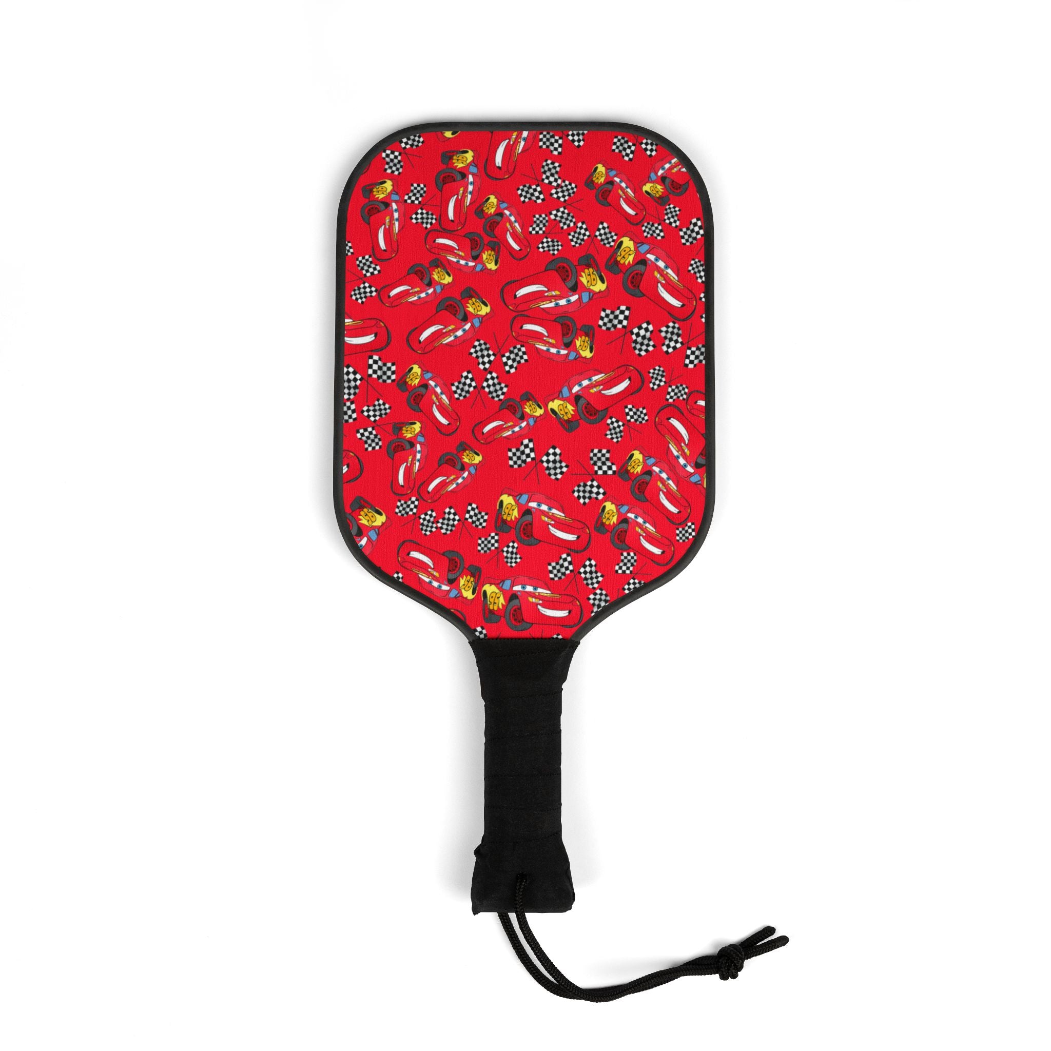 Pickleball kit (2 paddles + 2 balls + transparent bag) mcqueen flag red