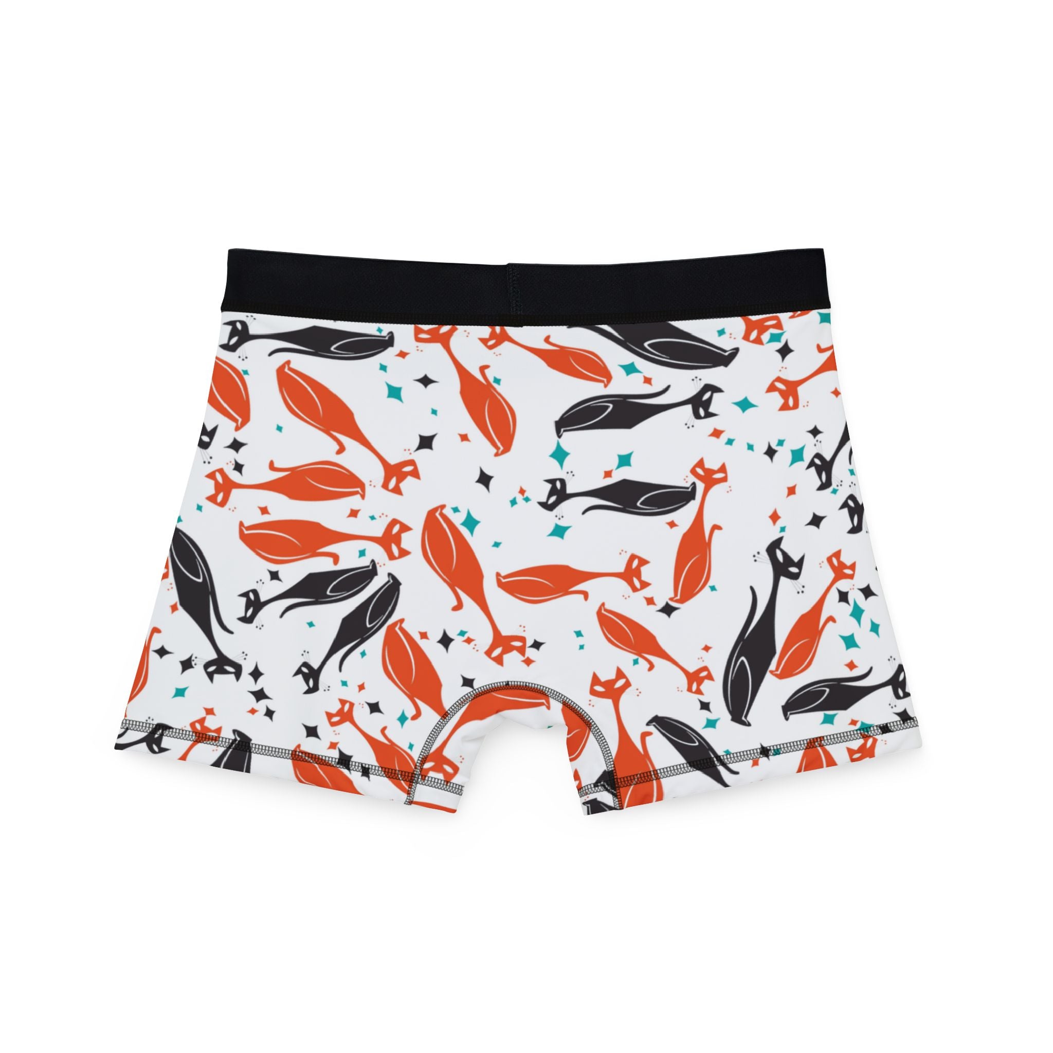 Men's boxers cat halloween white