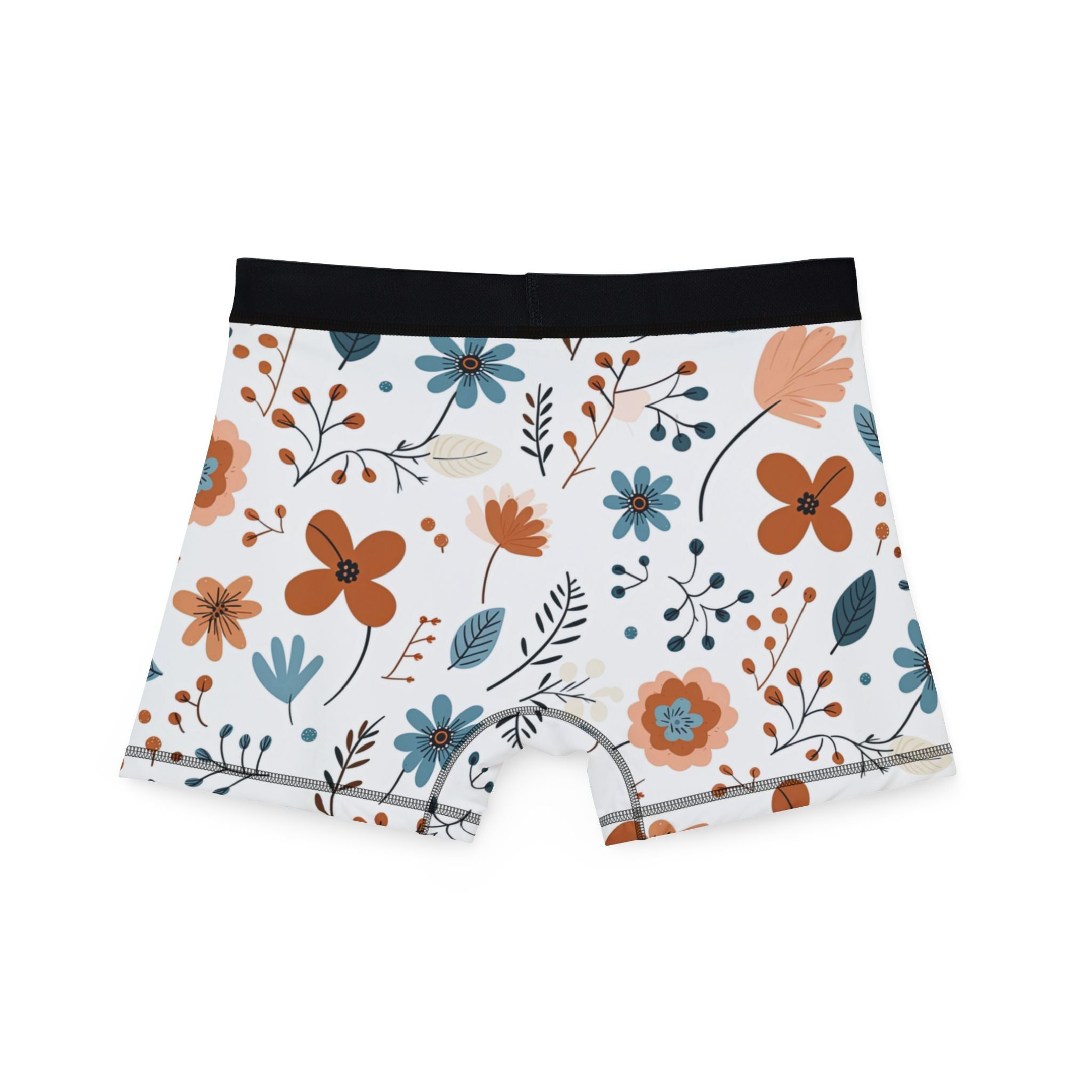 Men's boxers minimal boho flowers