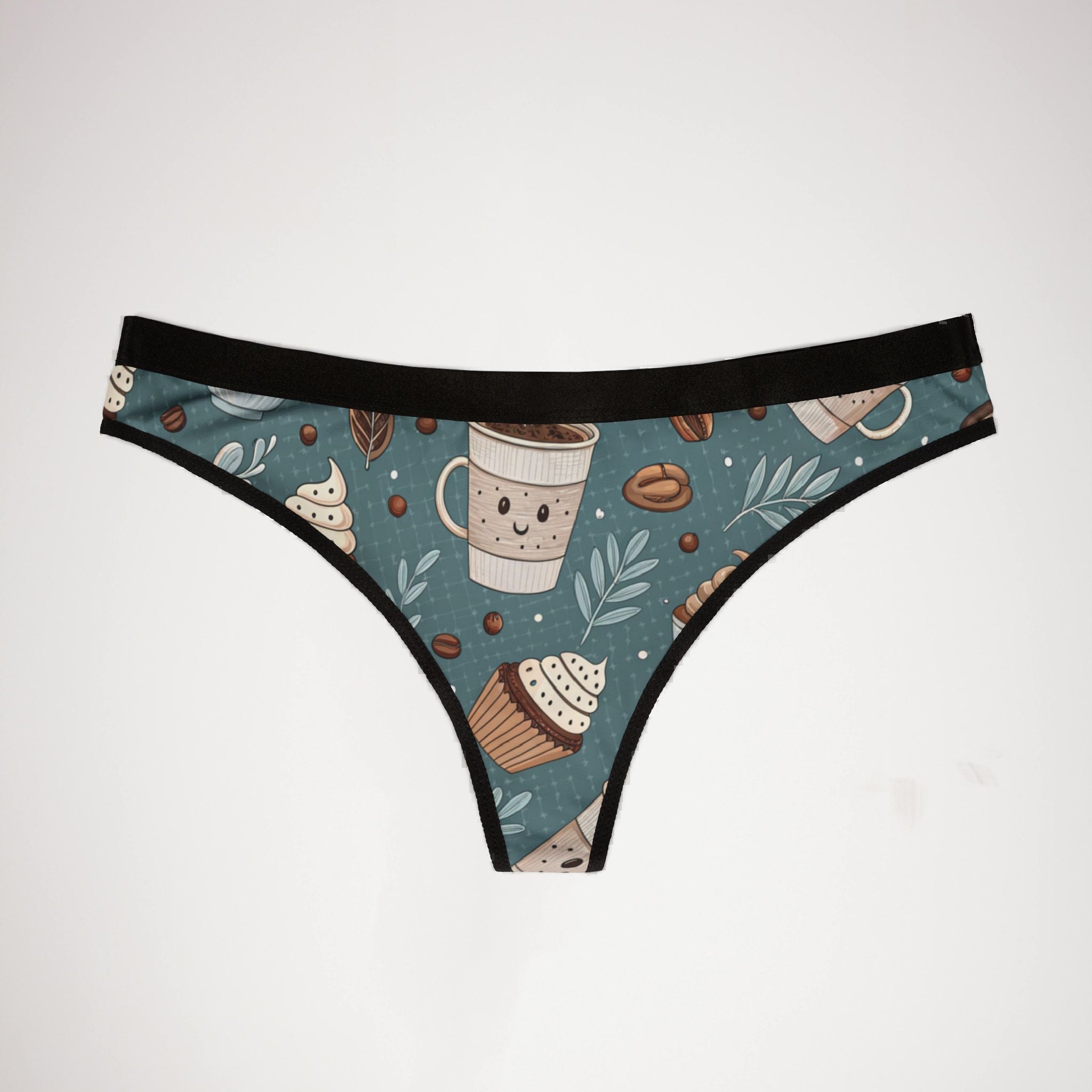 Women's thongs coffee two