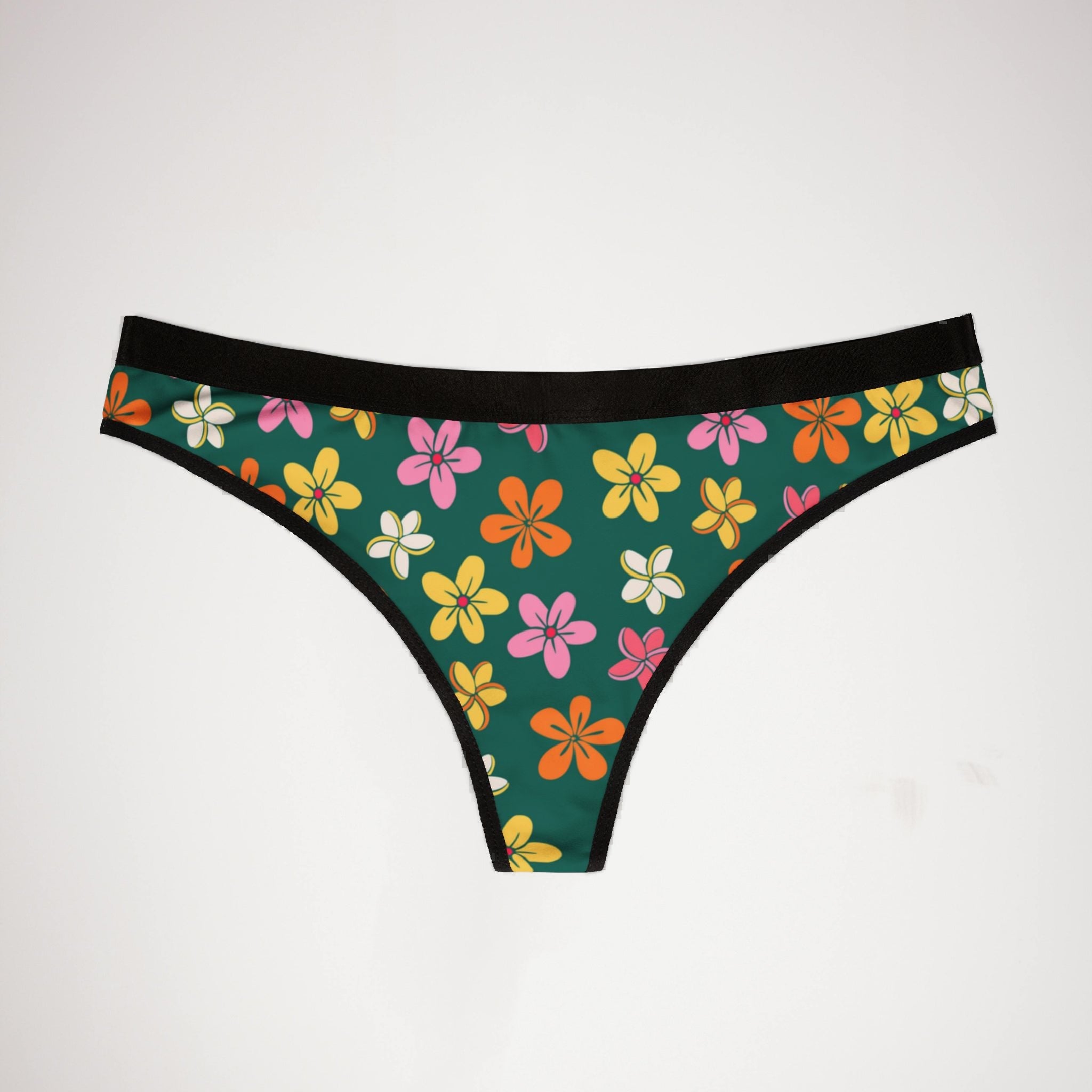 Women's thongs tropical island garden