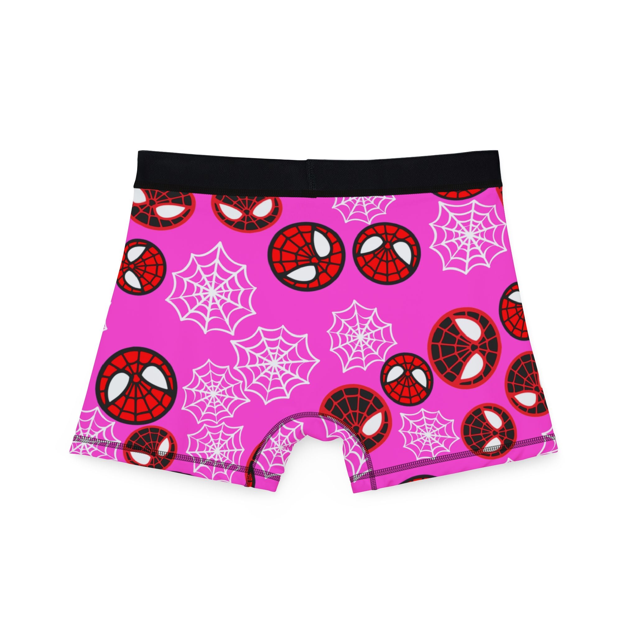 Men's boxers spider circle web pink