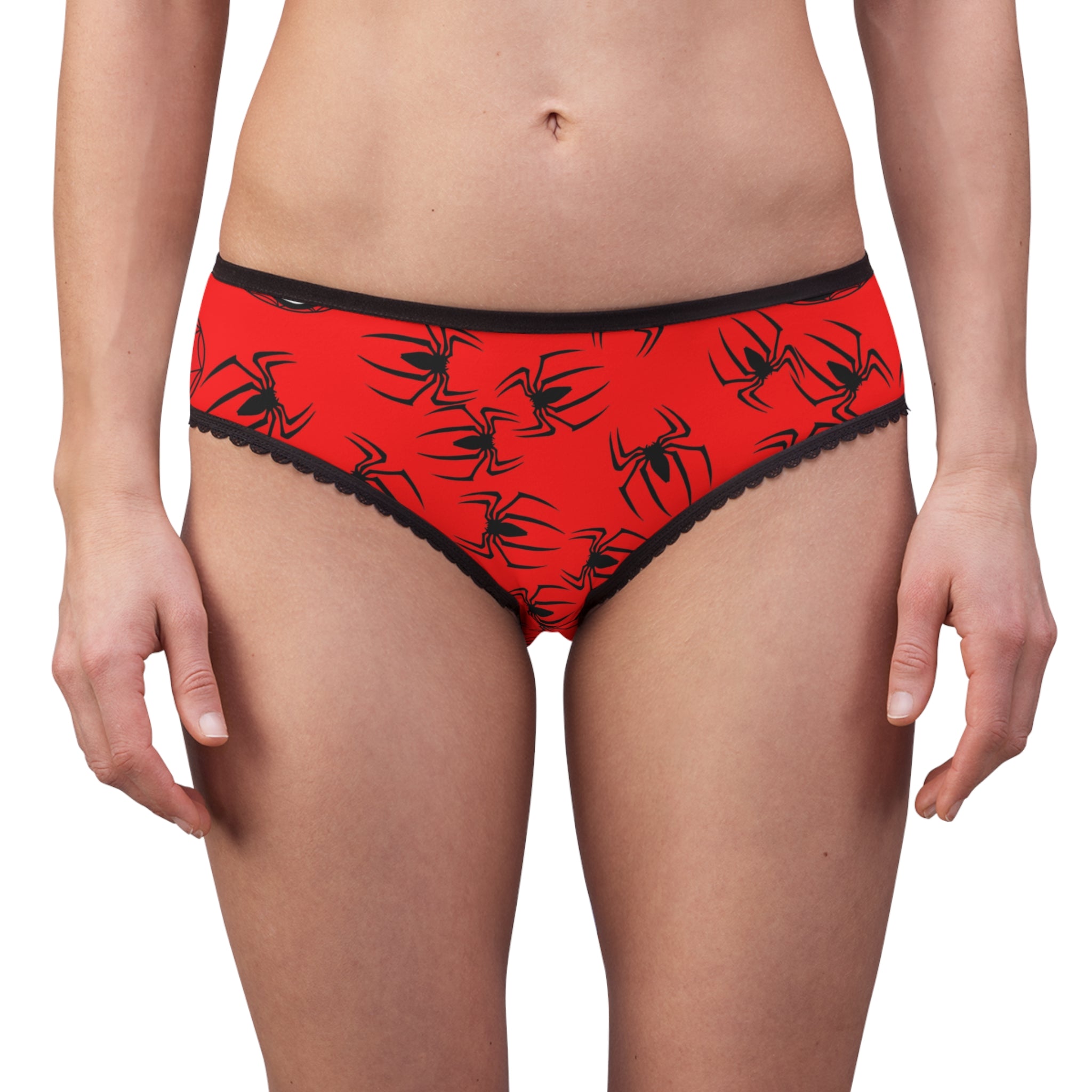 Women's briefs spider web red