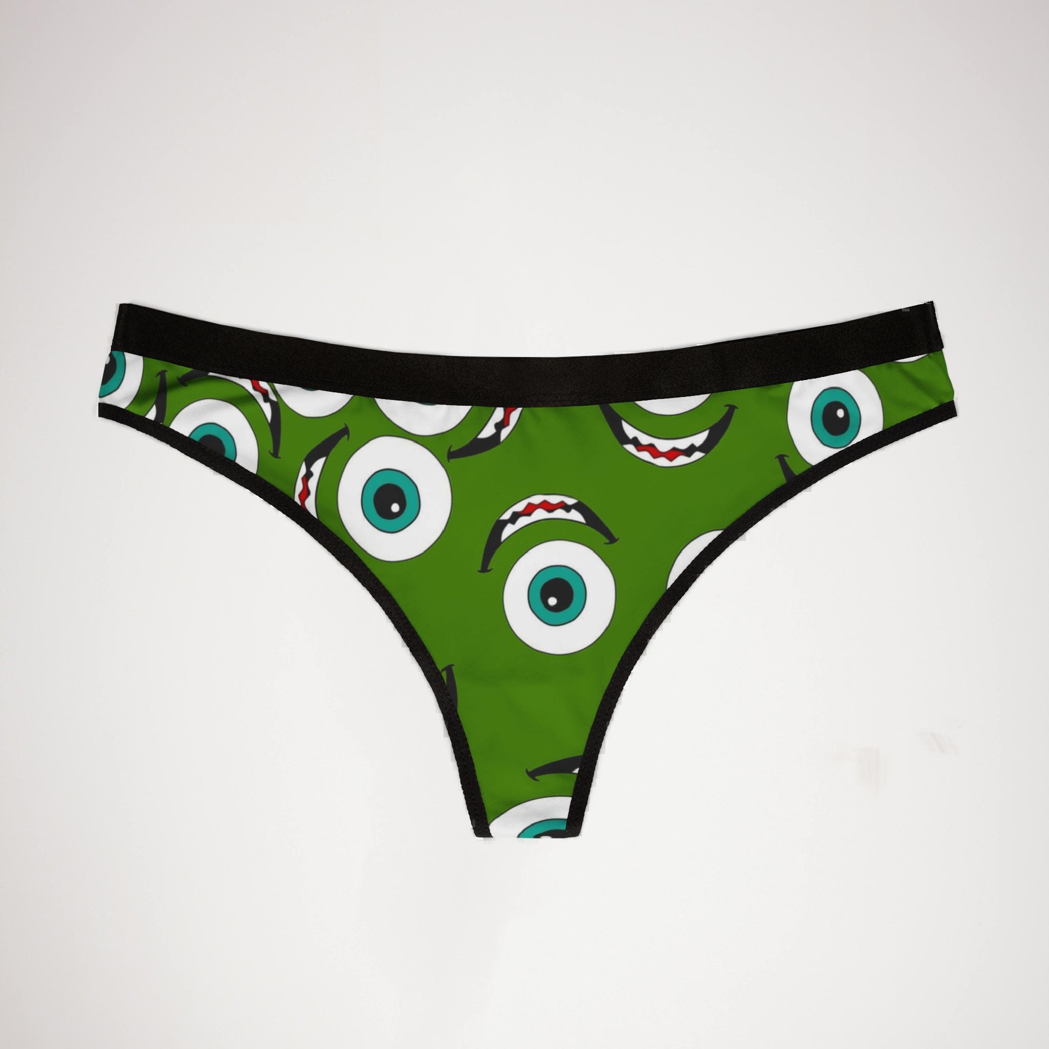 Women's thongs Mike wazowski green