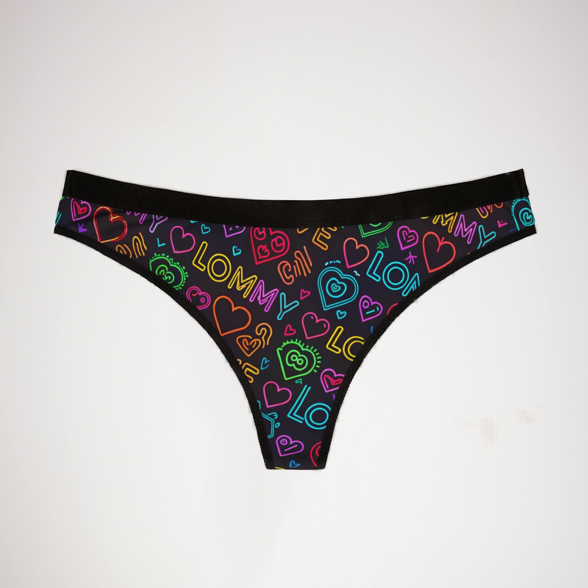 Women's thongs valentine digital