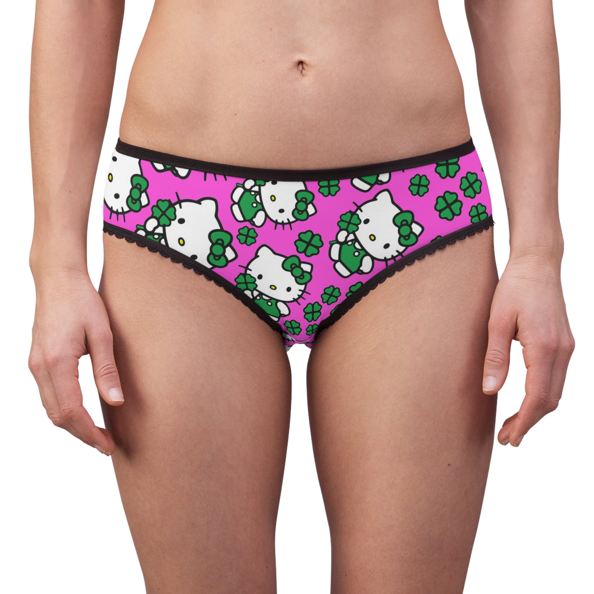 Women's briefs kitty saint patrick lucky pink