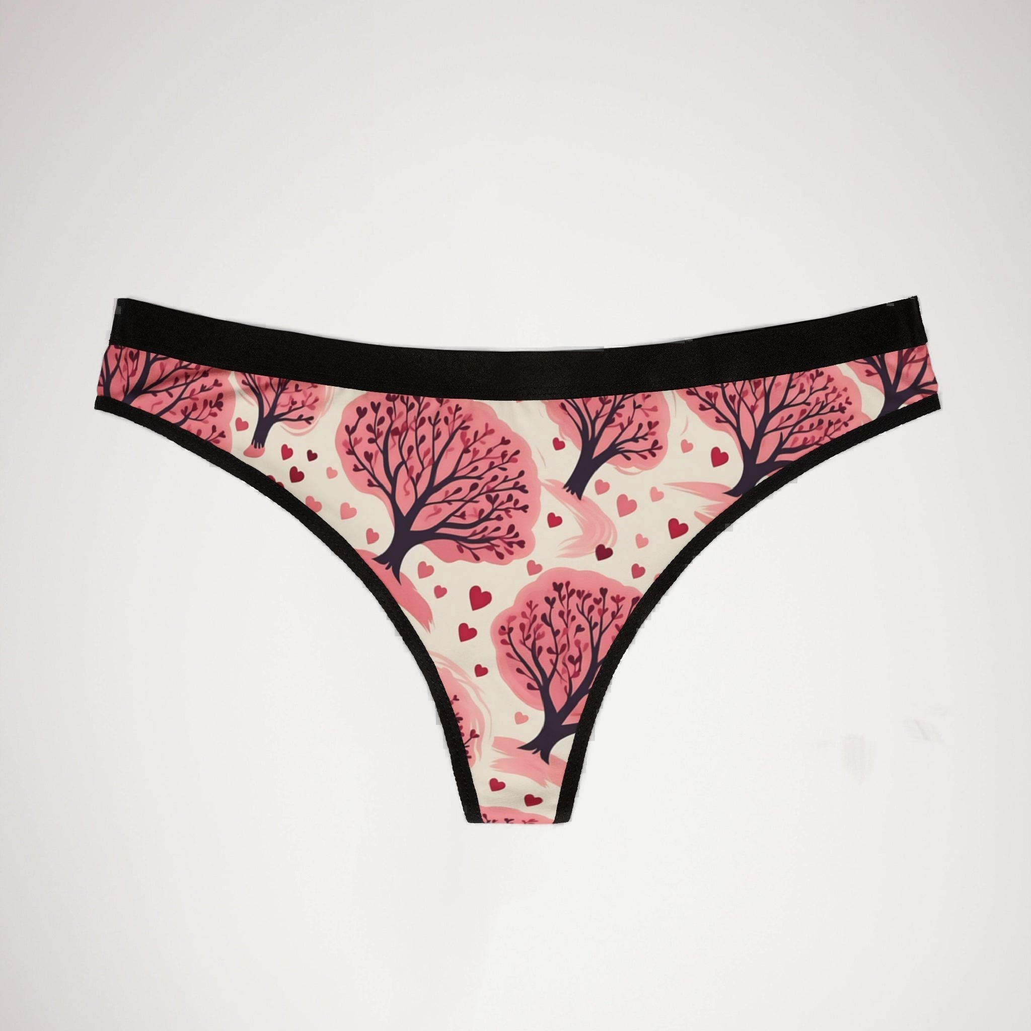 Women's thongs pink valentine
