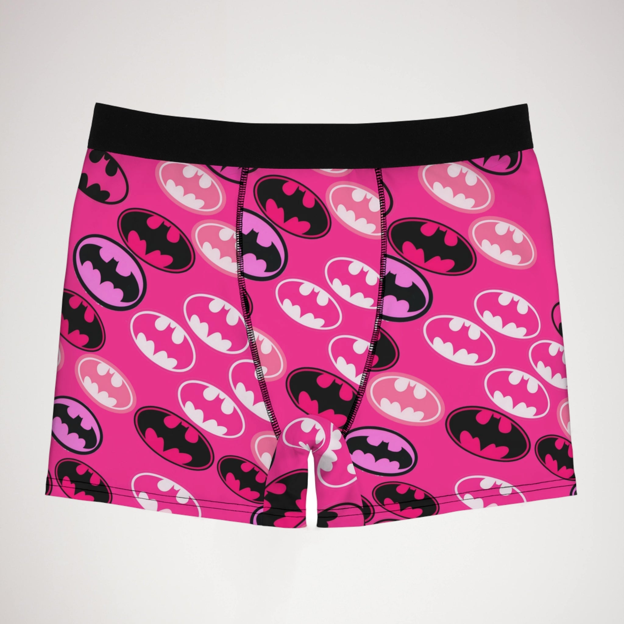 Men's boxer briefs batman rose valentine love pink