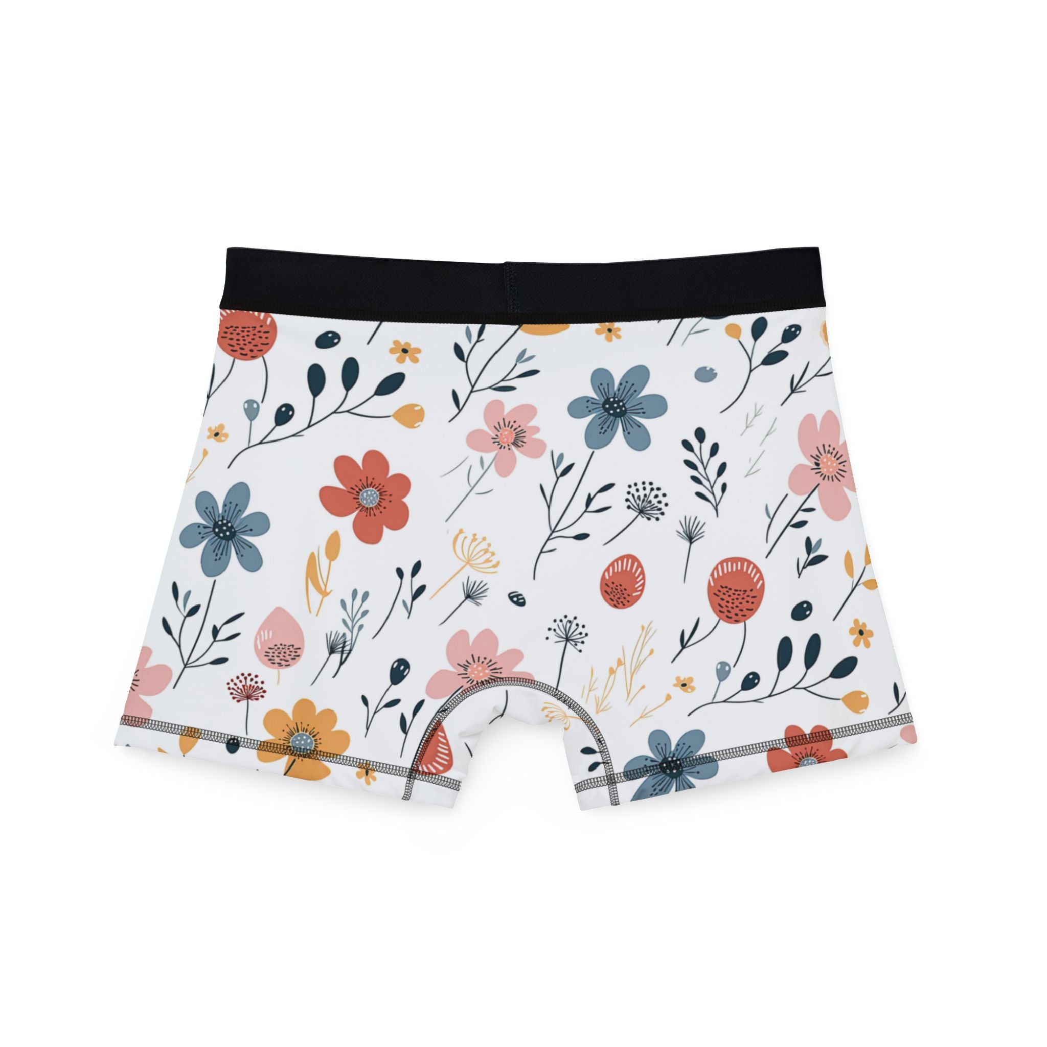 Men's boxers minimal boho flowers