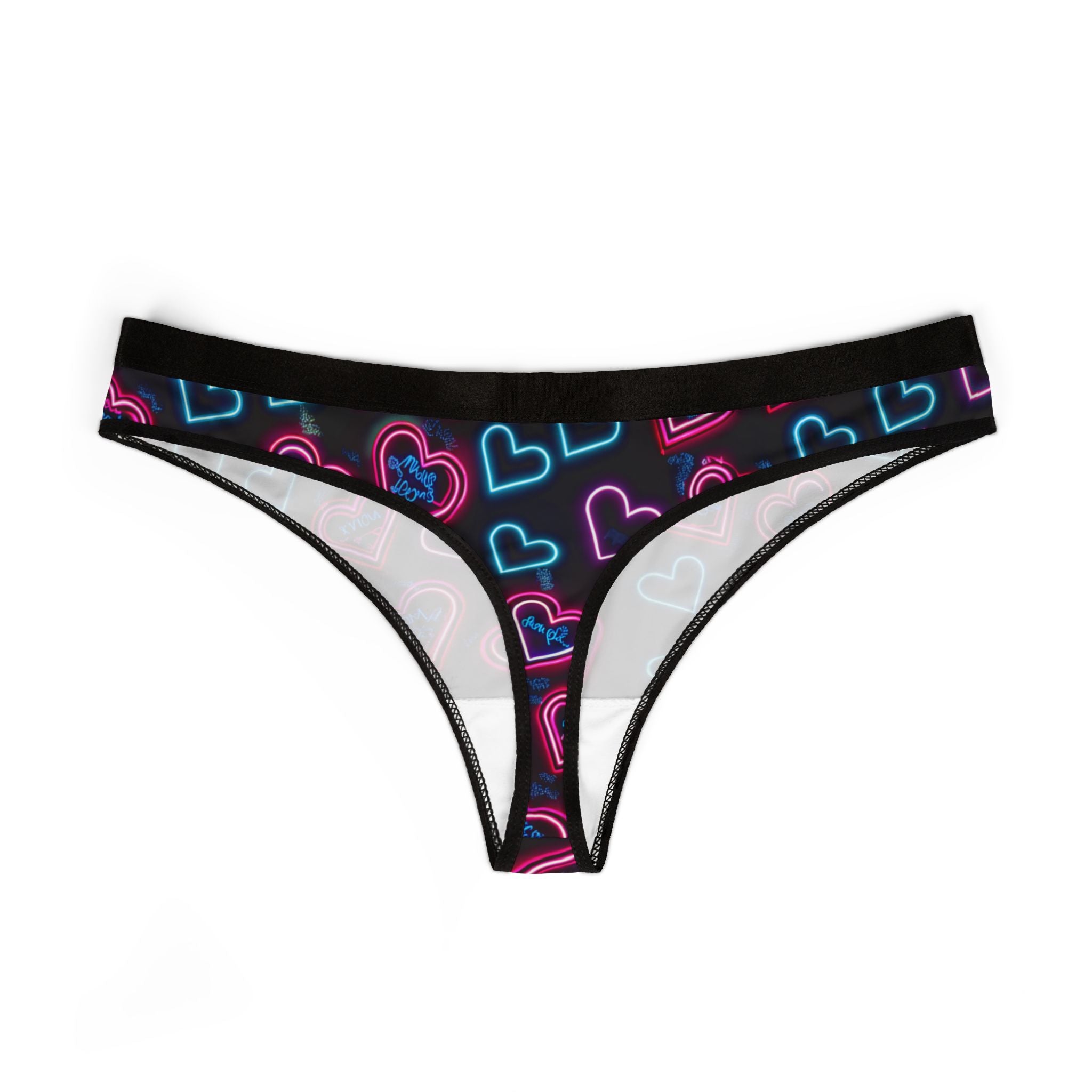 Women's thongs valentine digital
