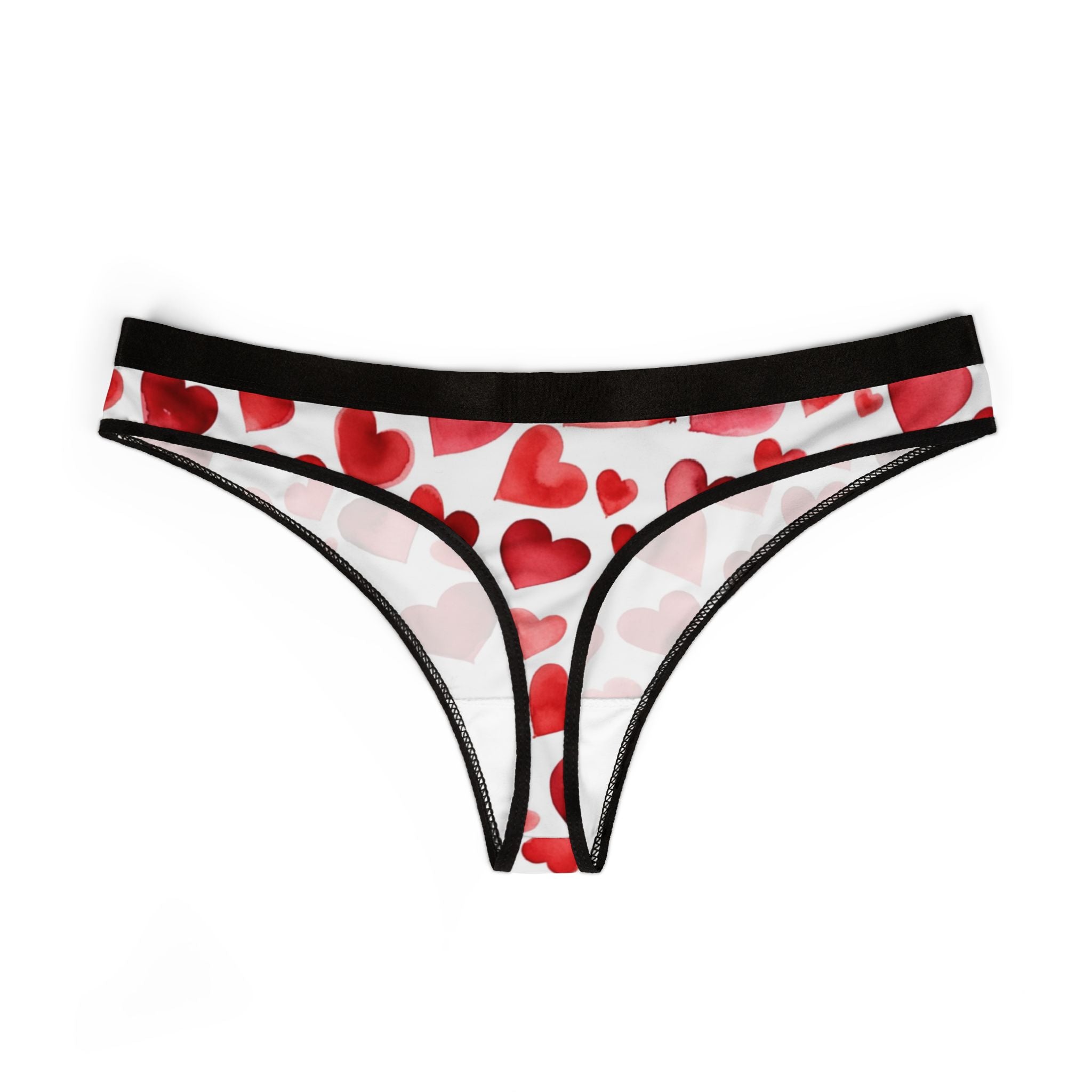 Women's thongs valentines day heart