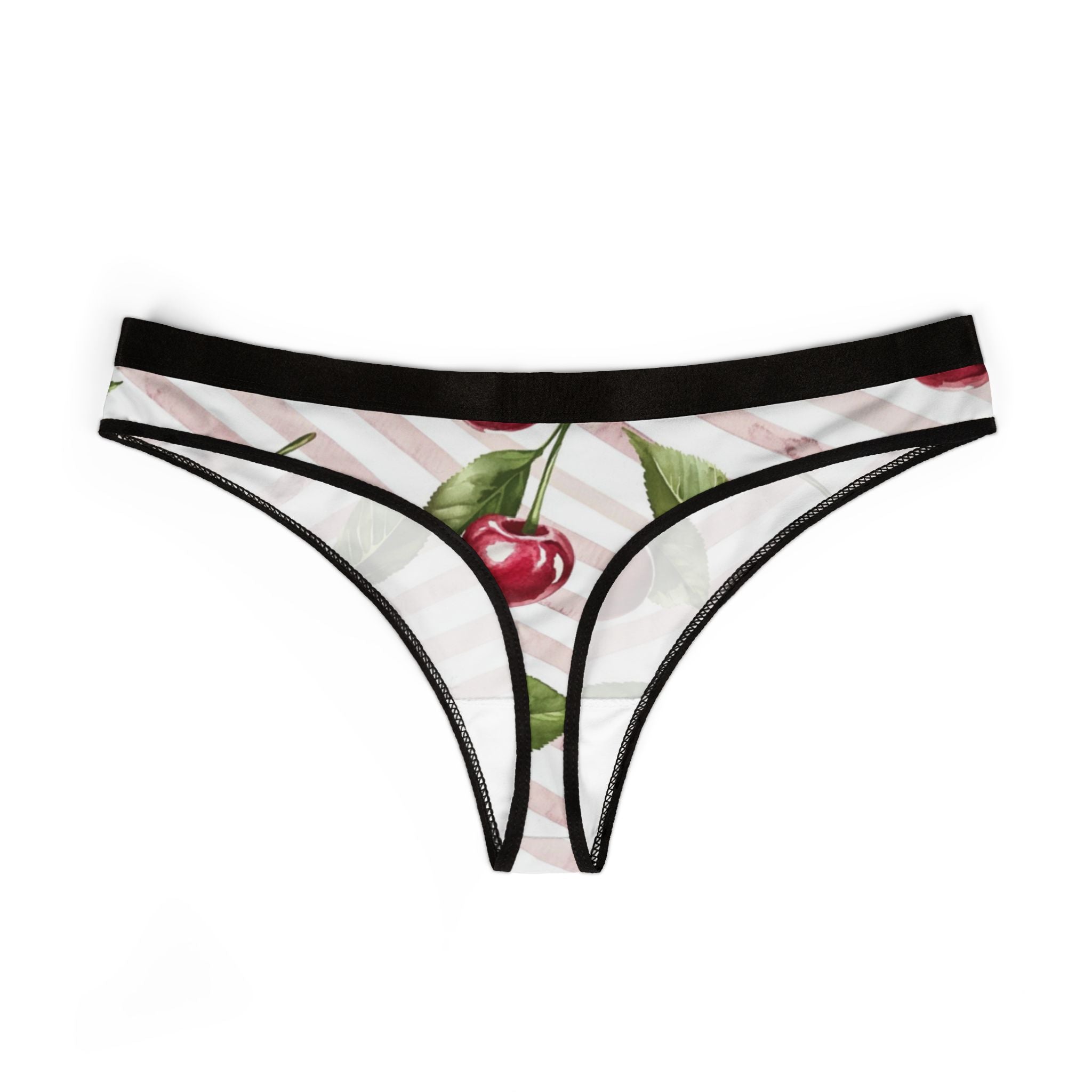 Women's thongs fruit with striped