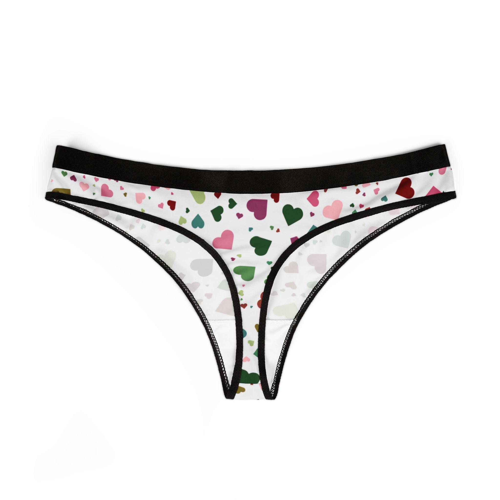 Women's thongs happy valentine's day