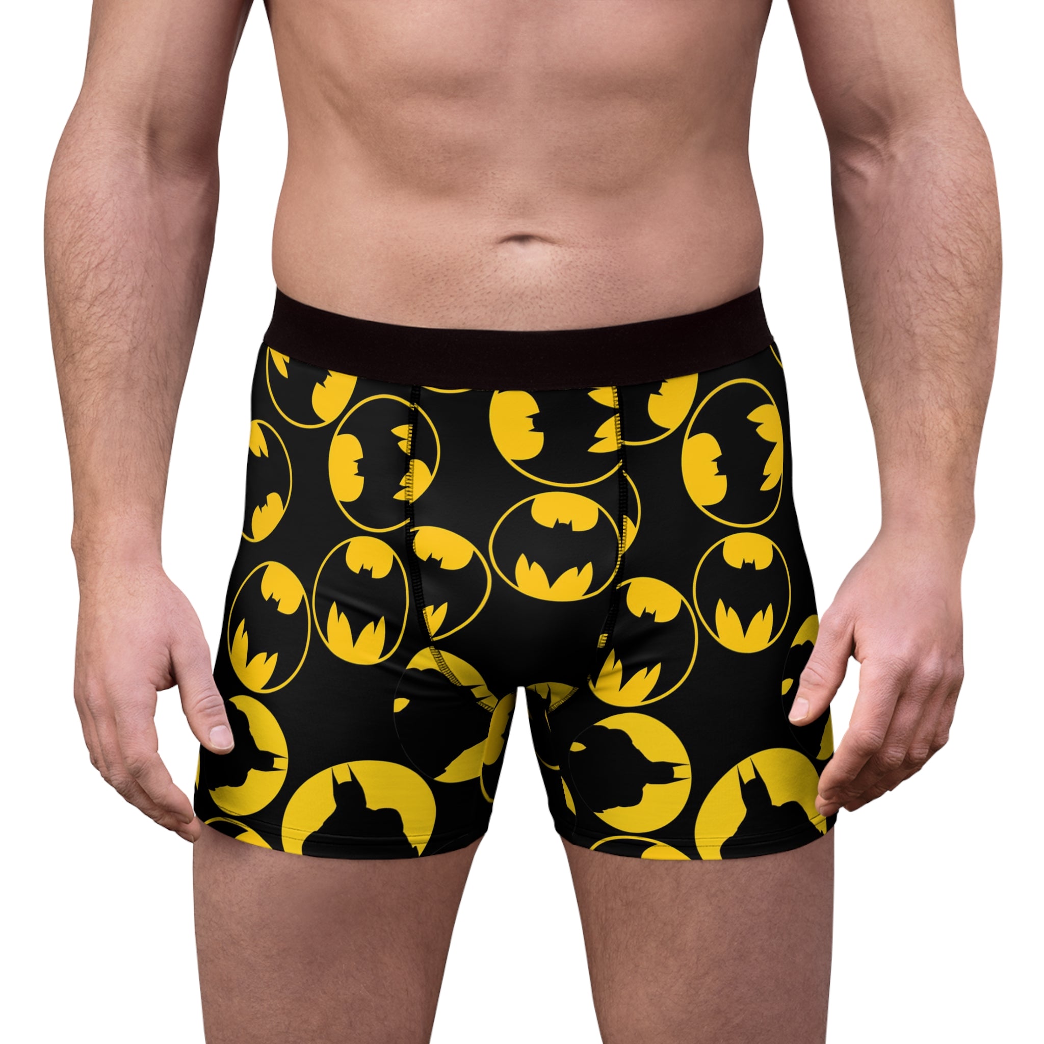 Men's boxer briefs batman circle black