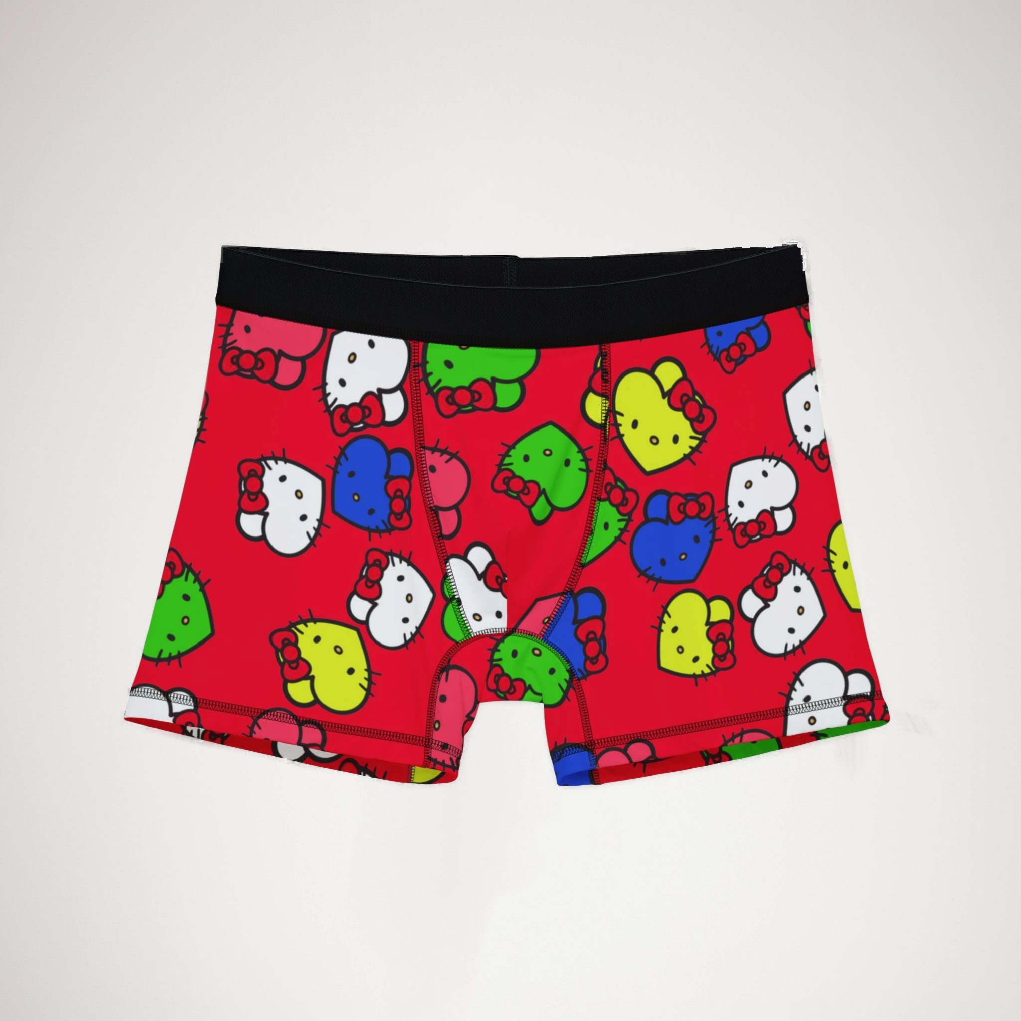 Men's boxers kitty hearts multi colors red