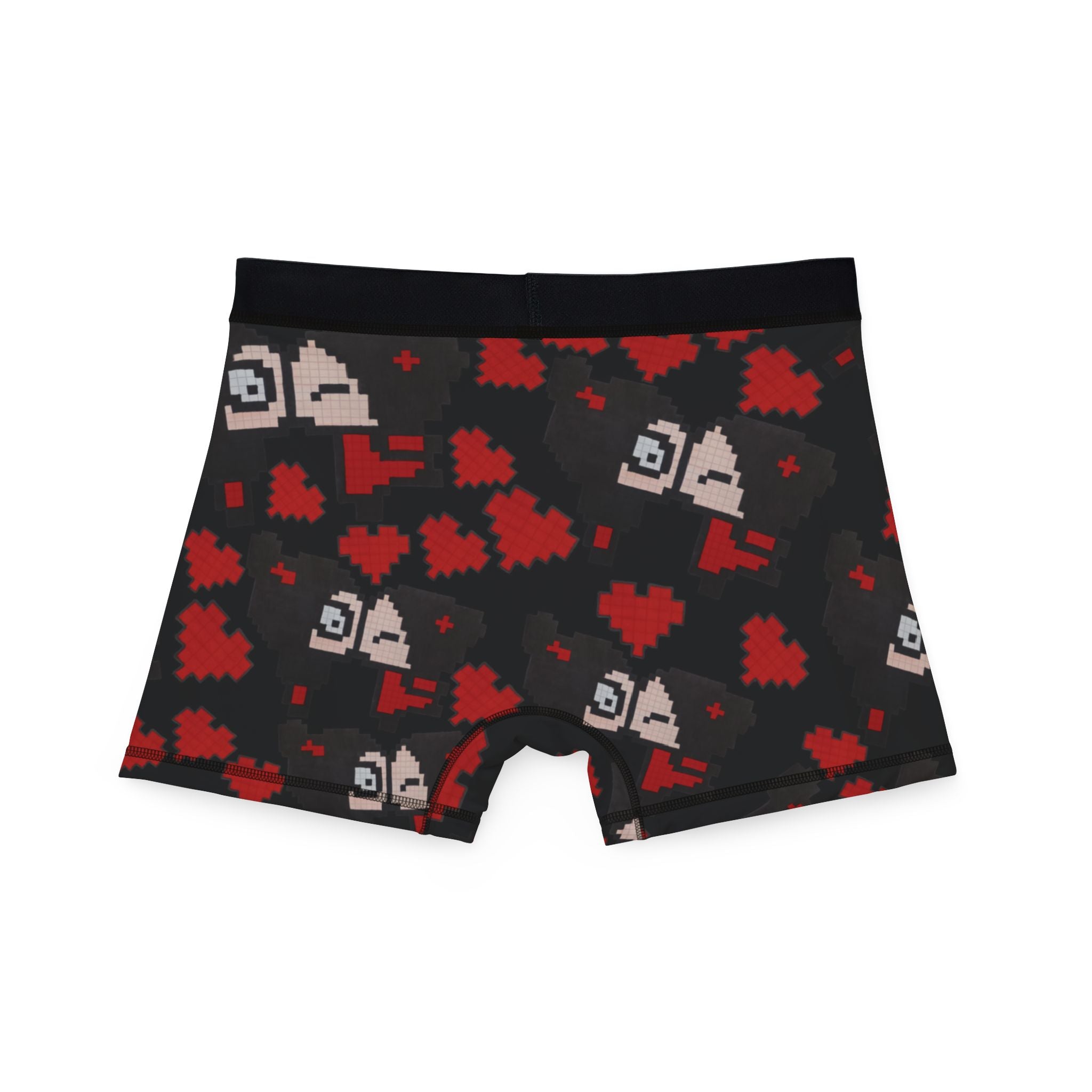 Men's boxers pixel pucca kiss heart black