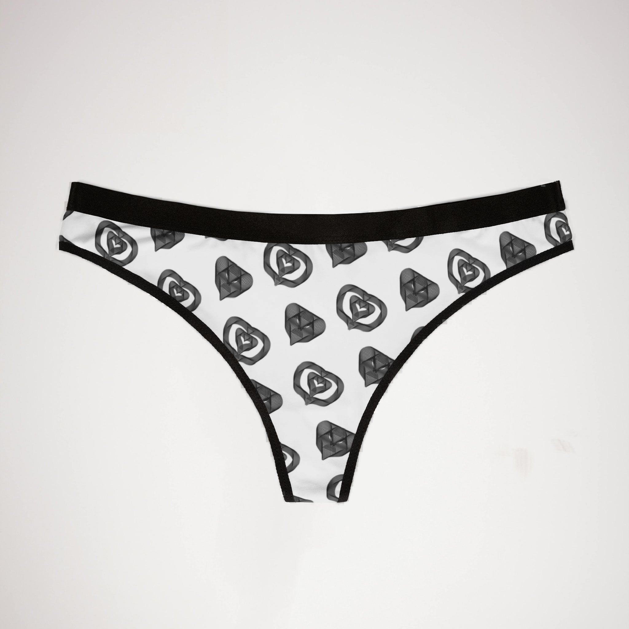 Women's thongs love hearts