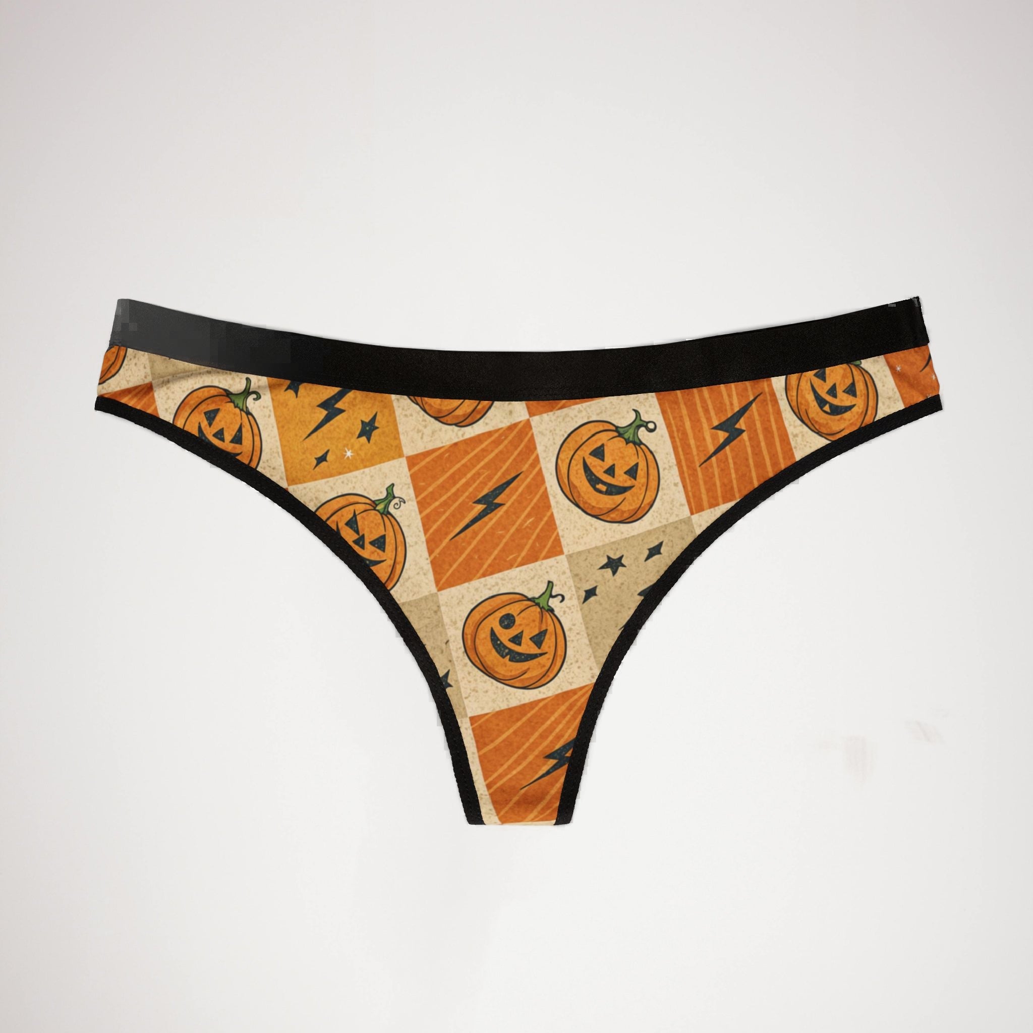 Women's thongs retro halloween