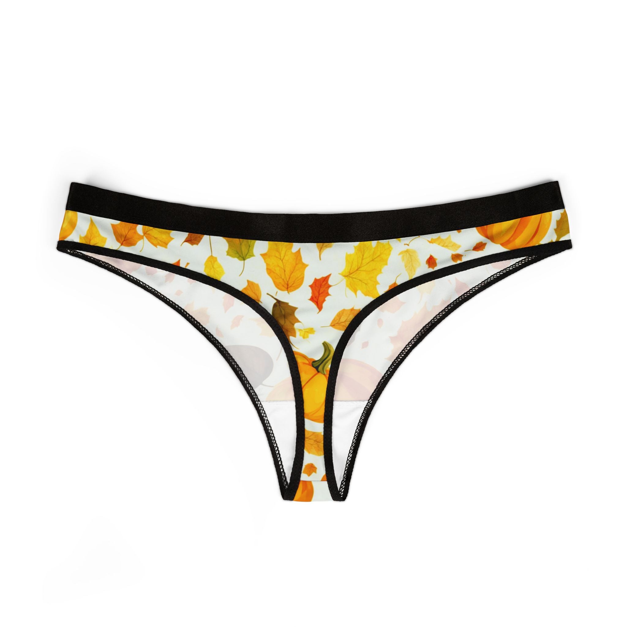 Women's thongs autumn leaves