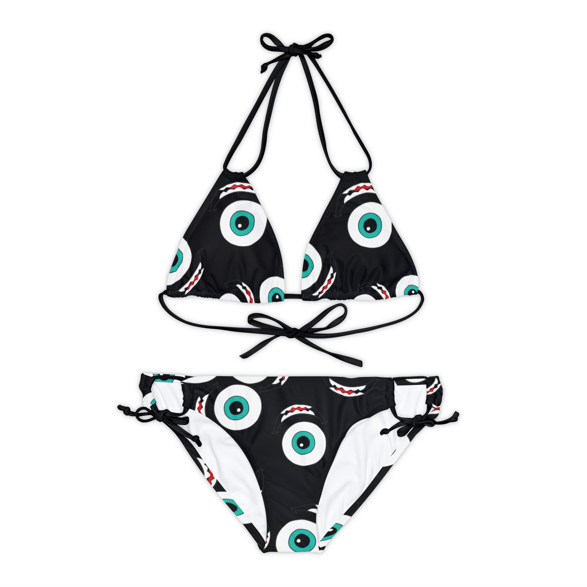 Strappy bikini set mike wazowski black