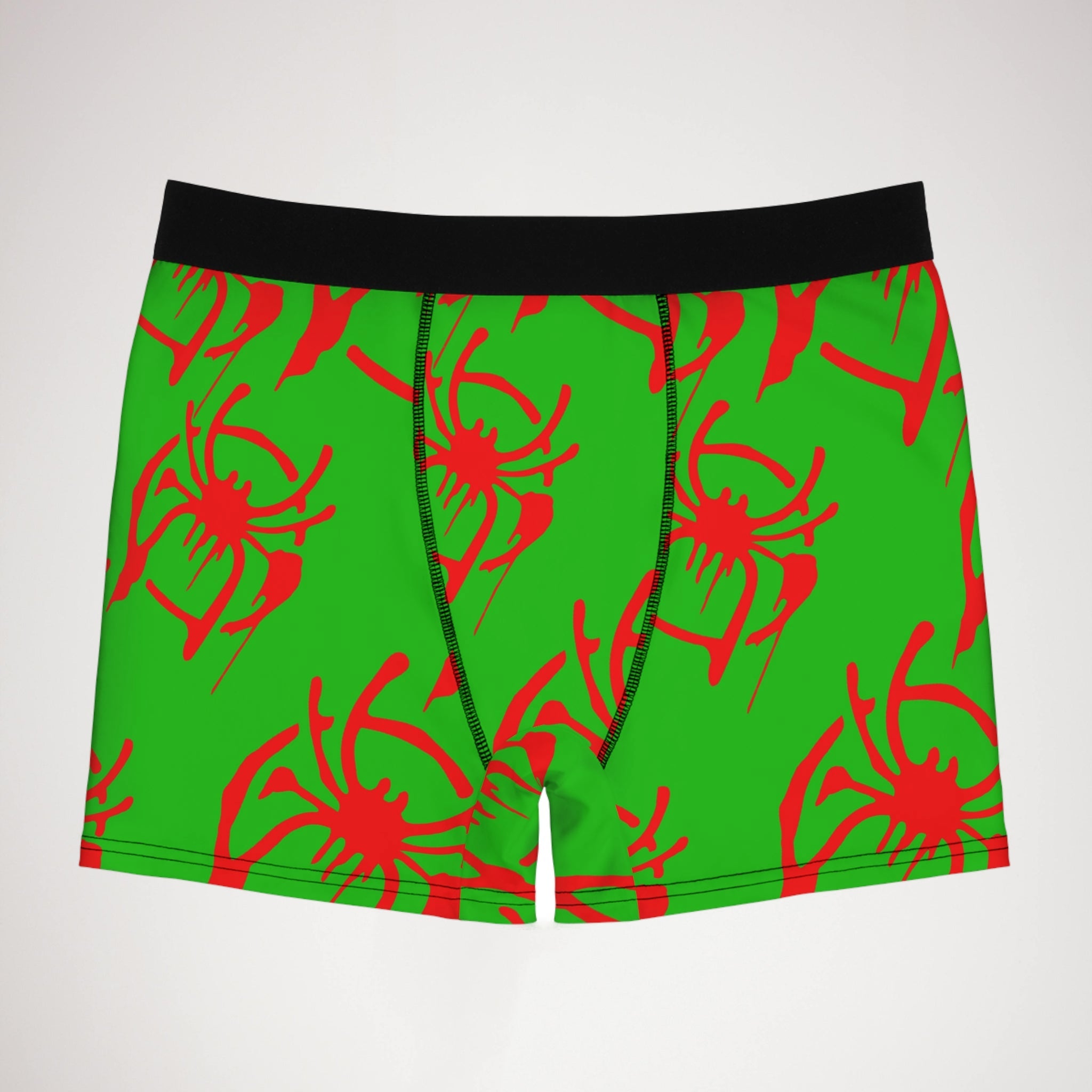 Men's boxer briefs only spider web green