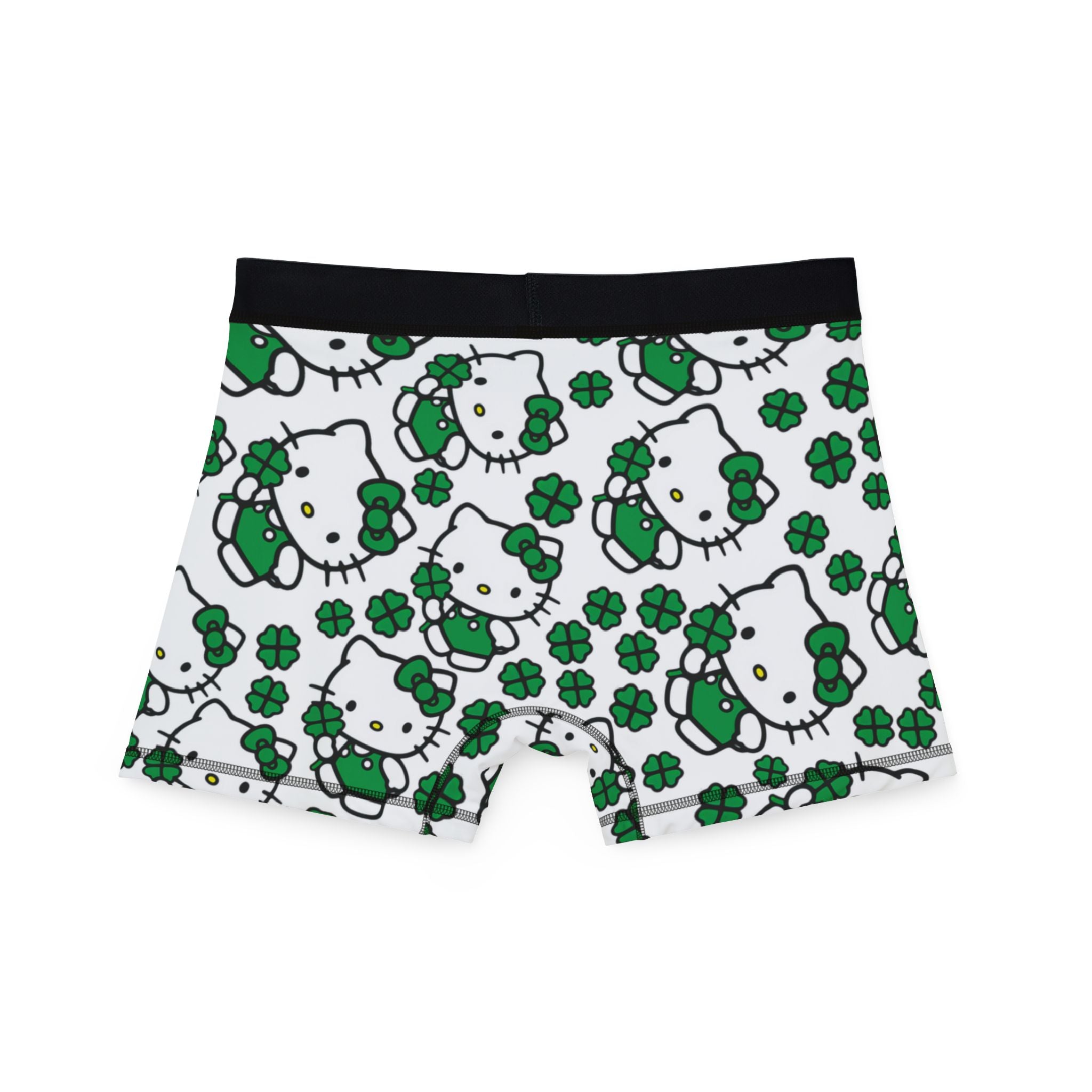 Men's boxers kitty saint patrick lucky white