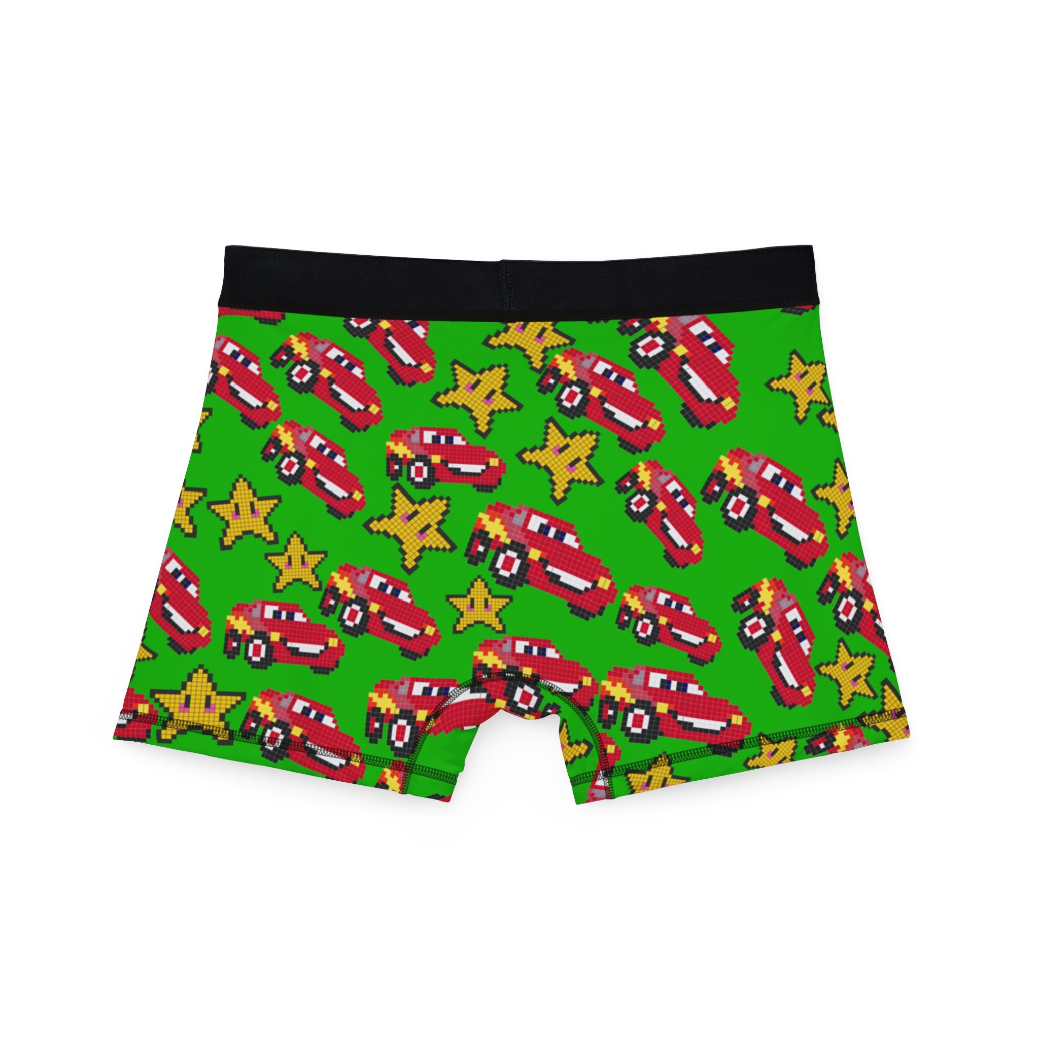 Men's boxers mcqueen stars green