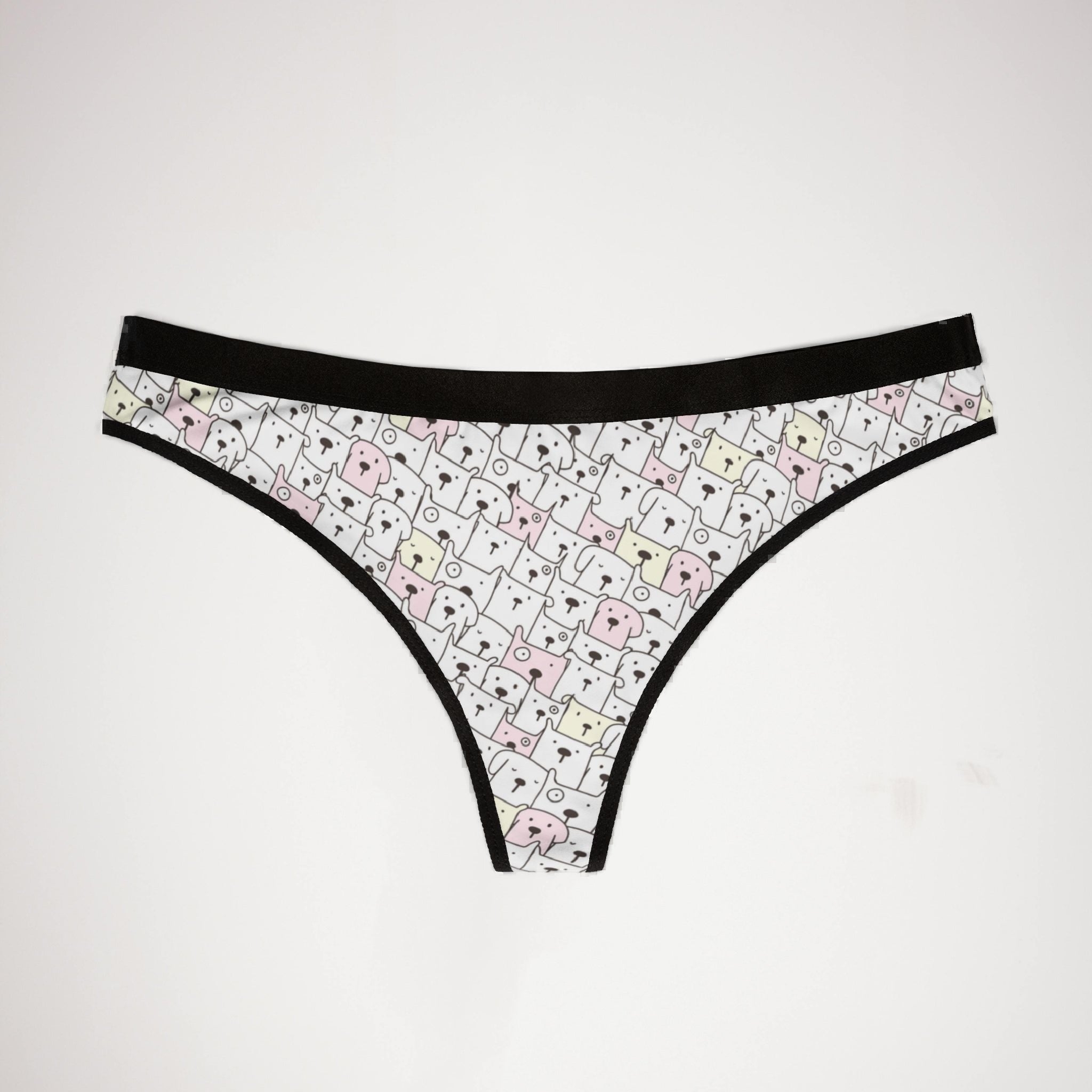 Women's thongs cute dog
