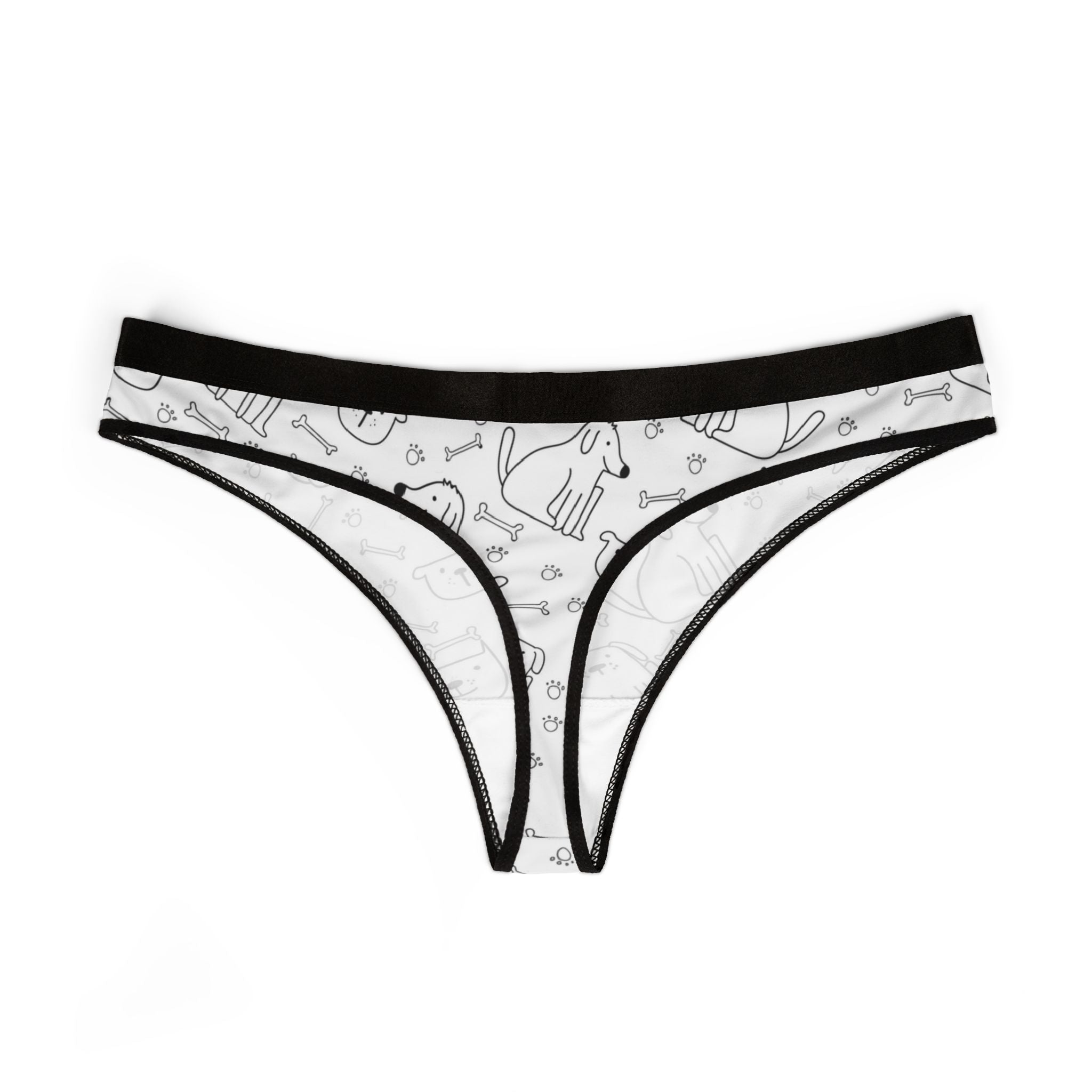 Women's thongs cute dog